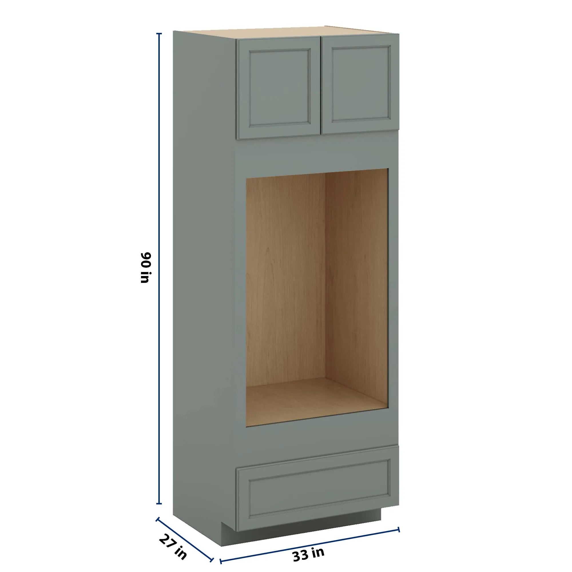 J&K Sage E3 Double Oven w/One (1) Bottom Drawer 33" W x 90" H x 27" D
