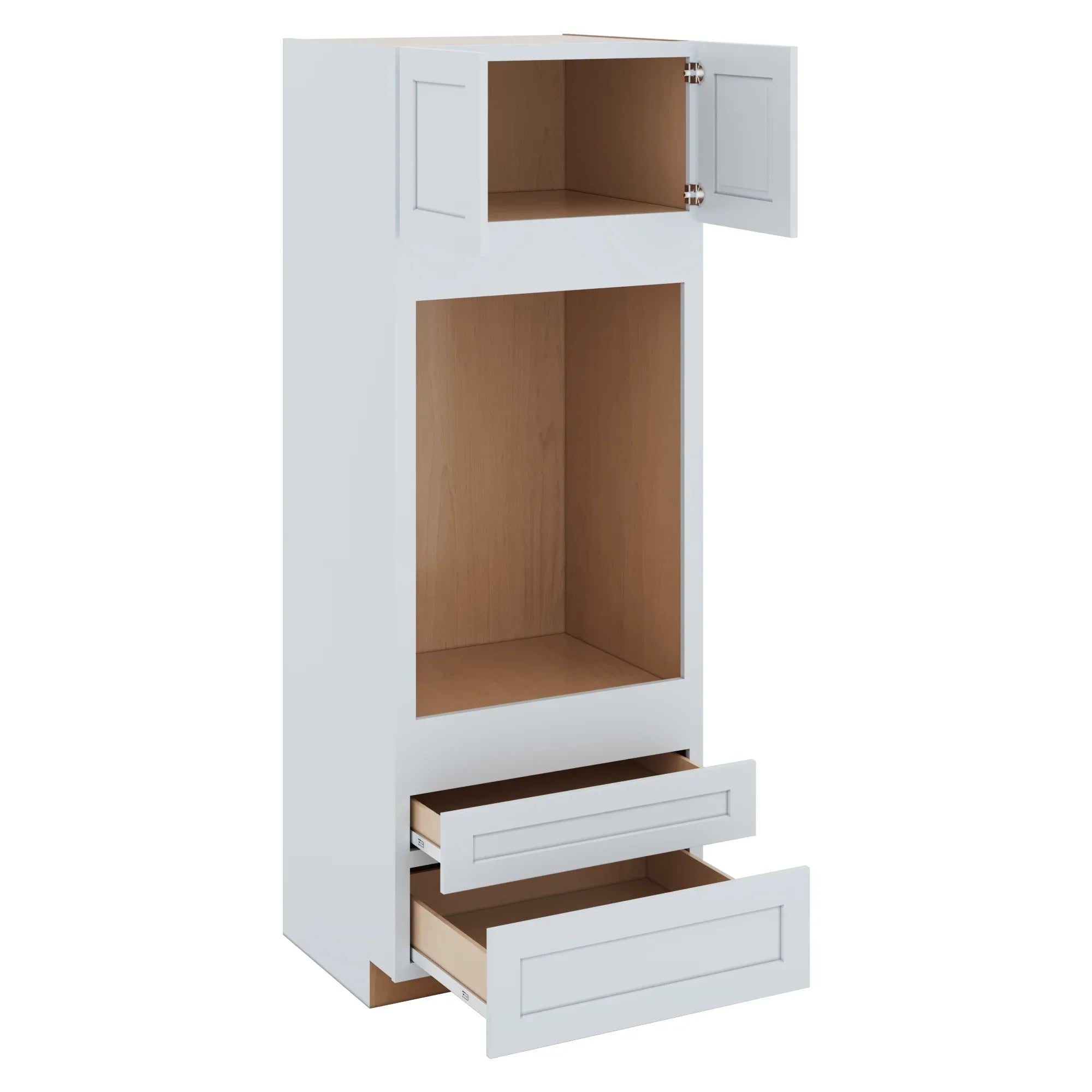 Two (2) Bottom Drawers 33" W x 90" H x 27" D