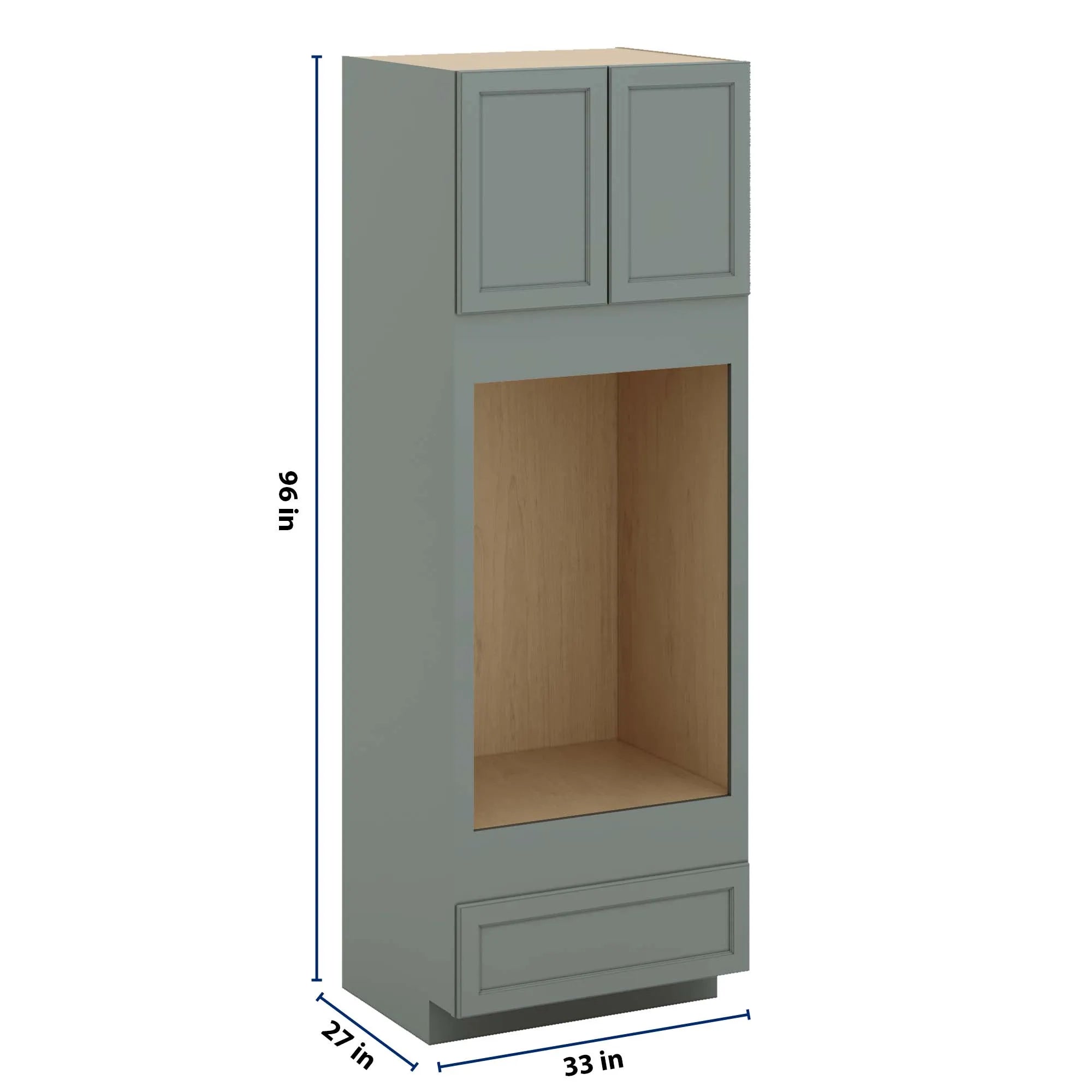J&K Sage E3 Double Oven w/One (1) Bottom Drawer 33" W x 96" H x 27" D
