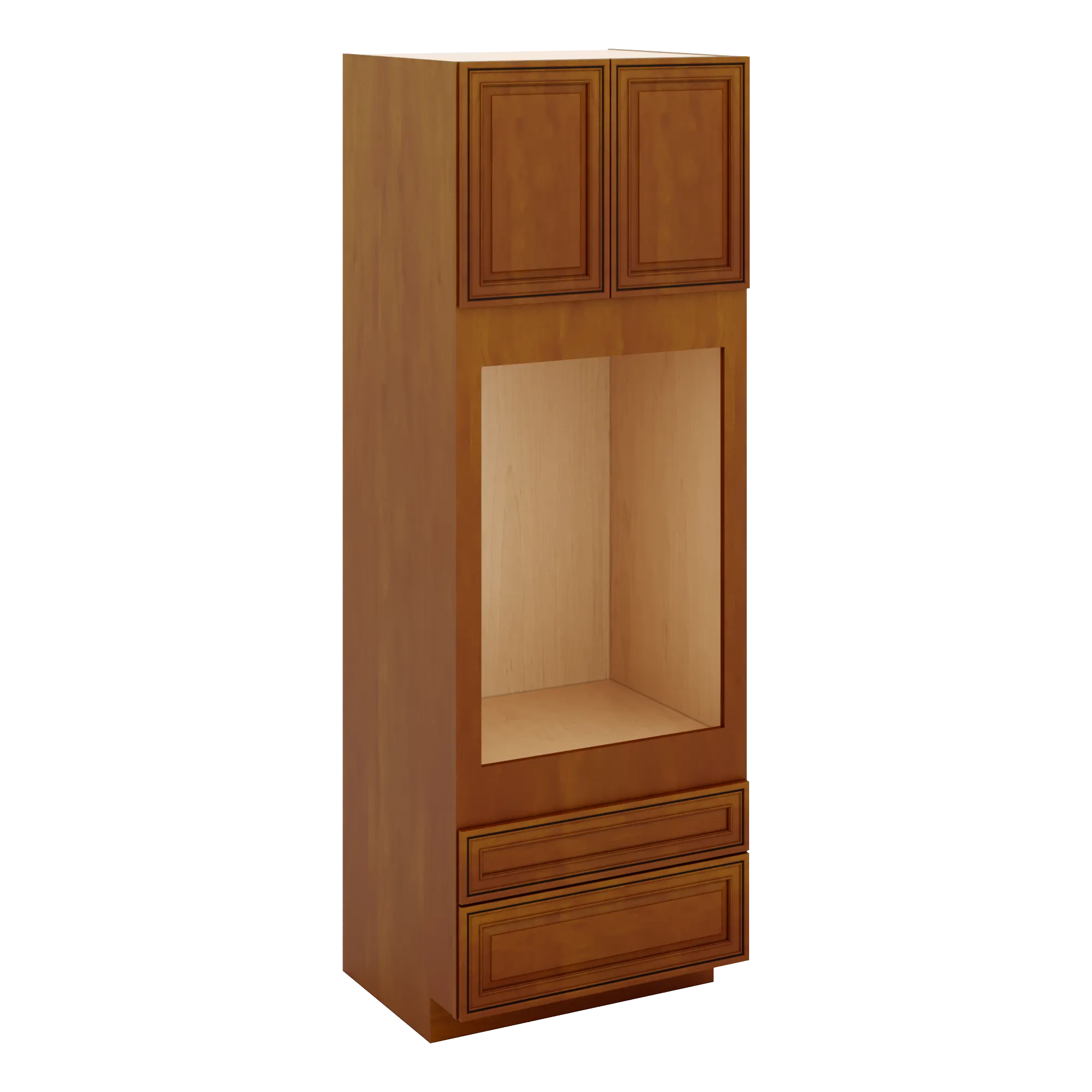 j-k-mocha-glazed-k10-single-oven-w-two-2-bottom-drawers-33-w-x-96-h-x-27-d