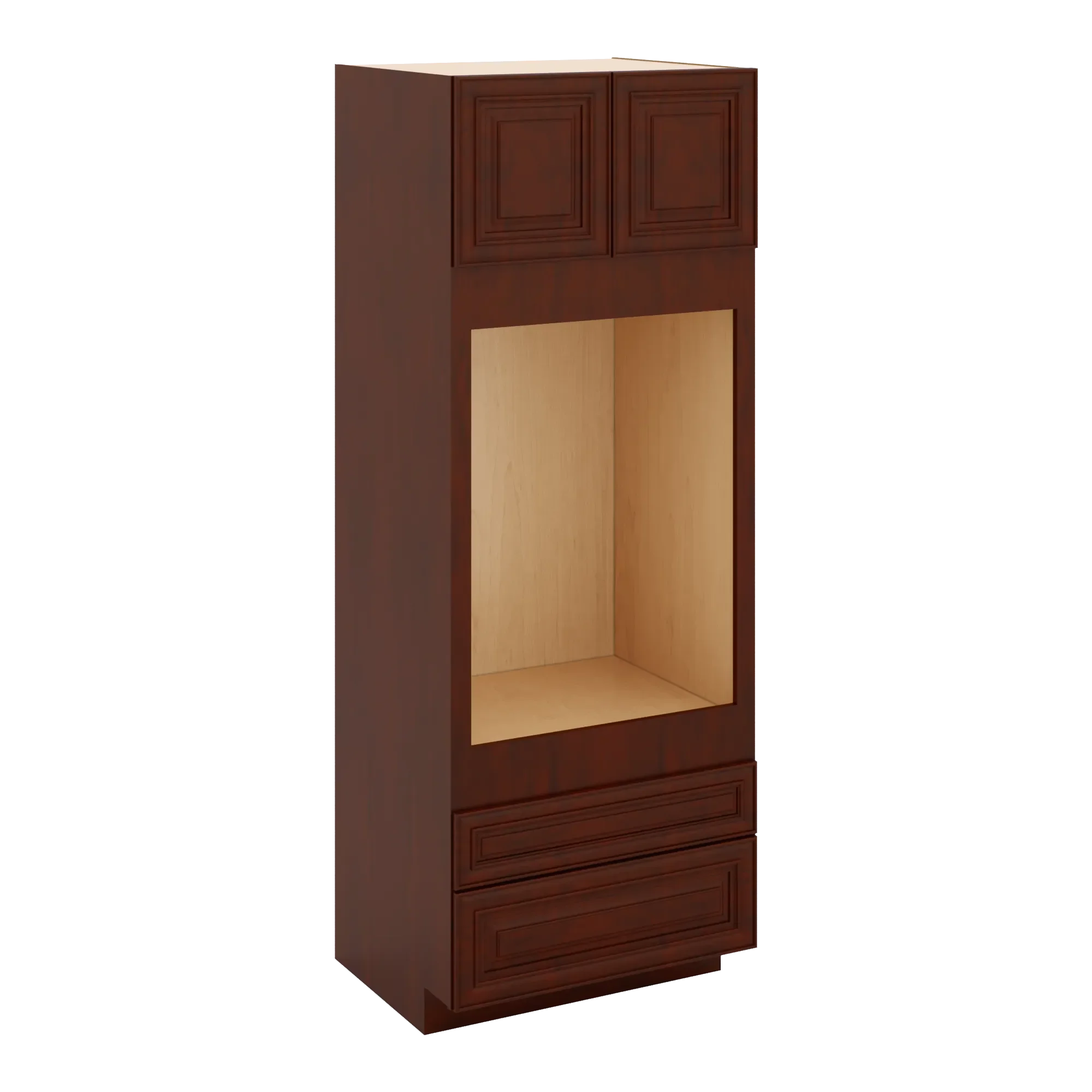 J&K Mahogany J5 Single Oven w/Two (2) Bottom Drawers 33" W x 96" H x 27" D