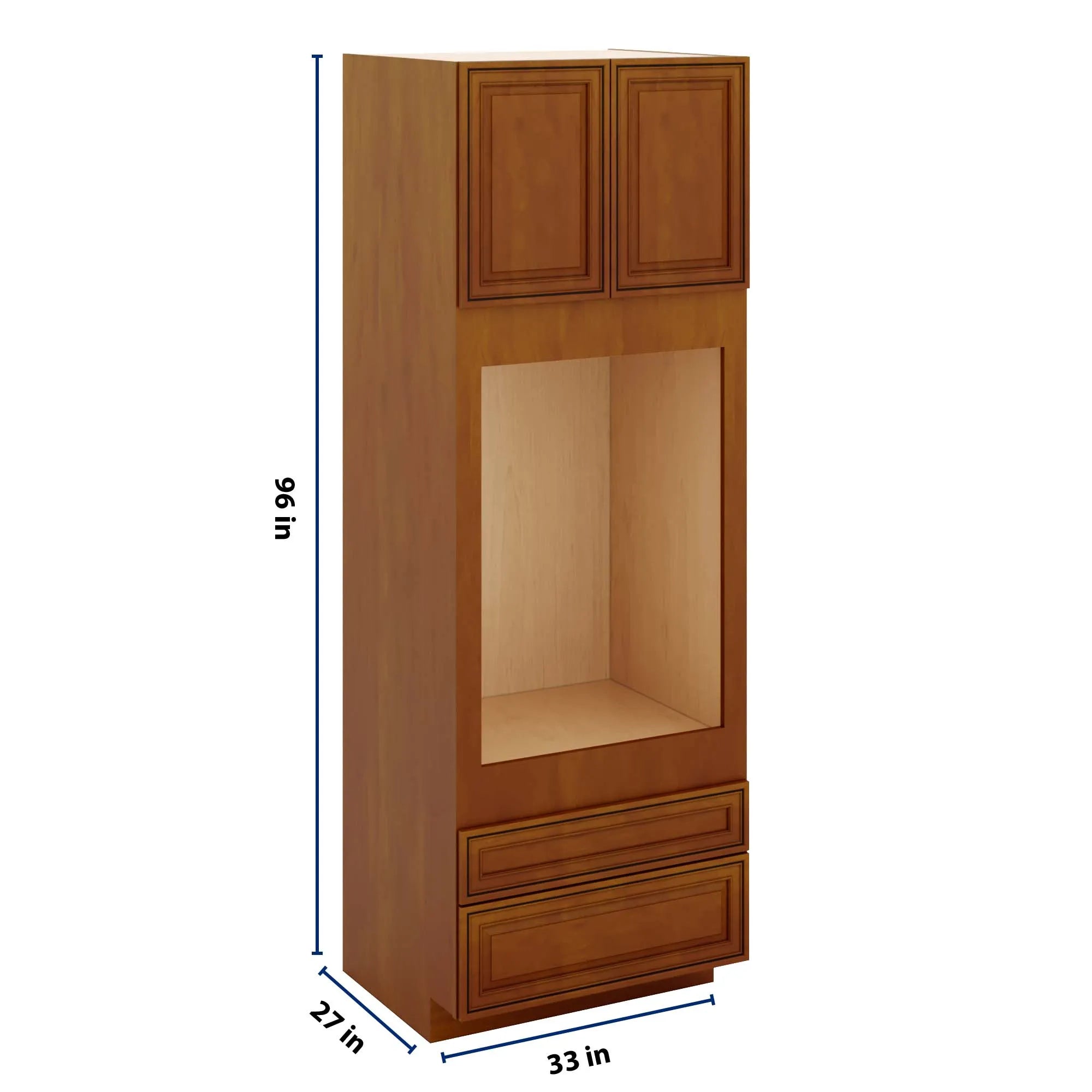j-k-mocha-glazed-k10-single-oven-w-two-2-bottom-drawers-33-w-x-96-h-x-27-d