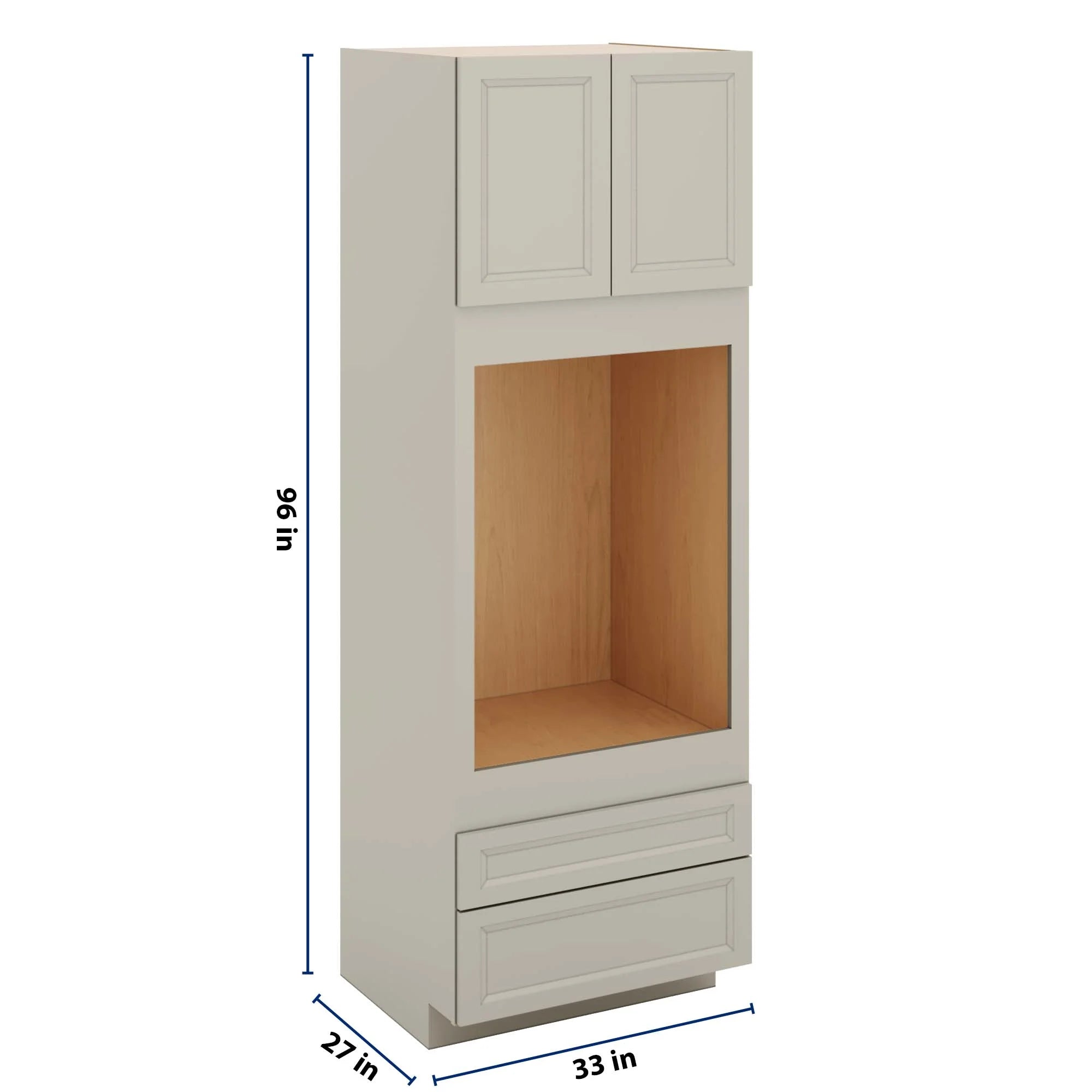J&K Pebble B6 Single Oven w/Two (2) Bottom Drawers 33" W x 96" H x 27" D
