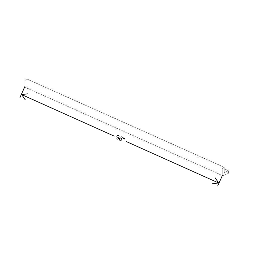 CNC Classic Milano Ash 96" W X 3/4" H Outside Corner Molding