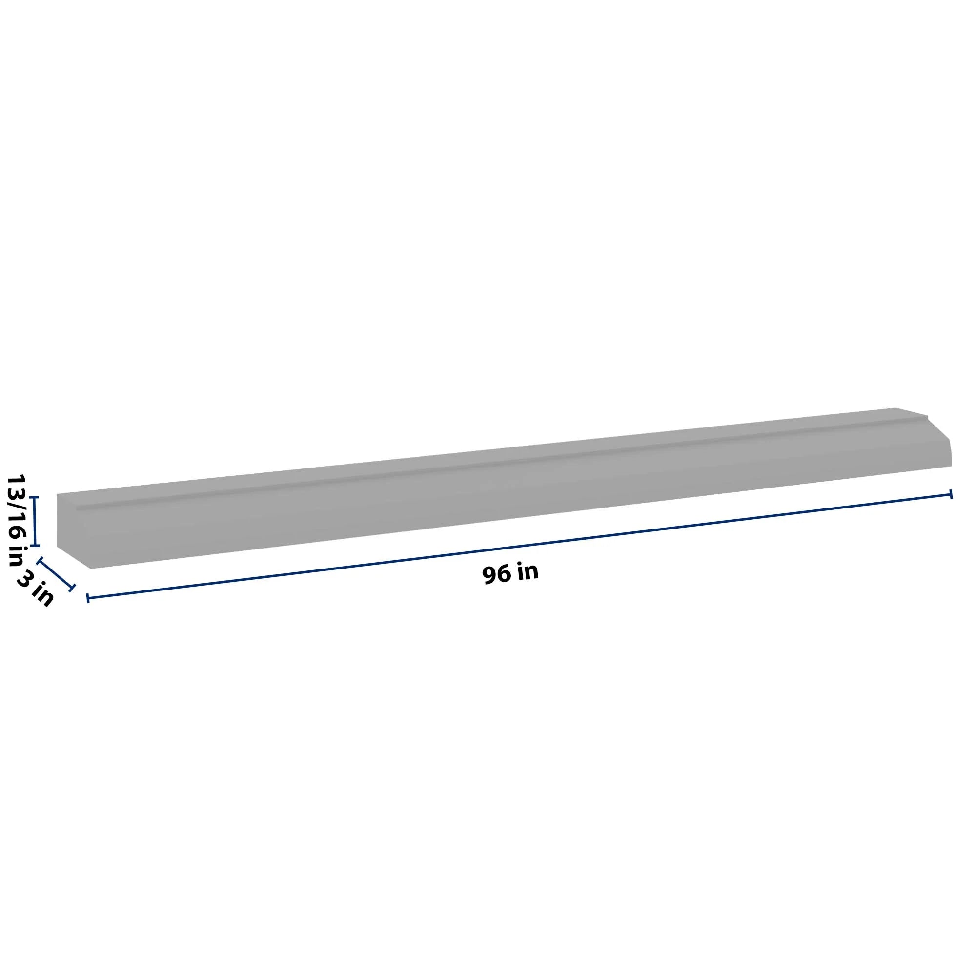 J&K Castle Grey S5 96" W Ogee Molding