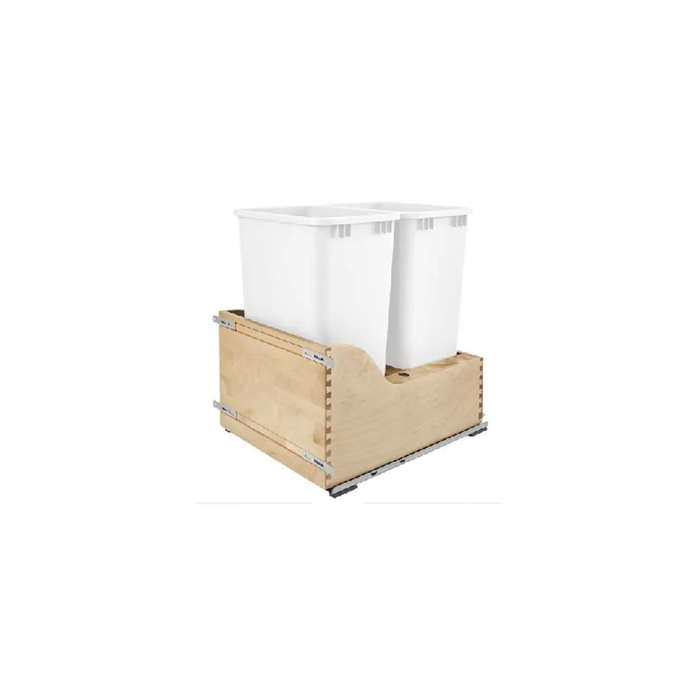 Fabuwood Ovela Catalina Black 21" W Trash Can (Blum Slides)