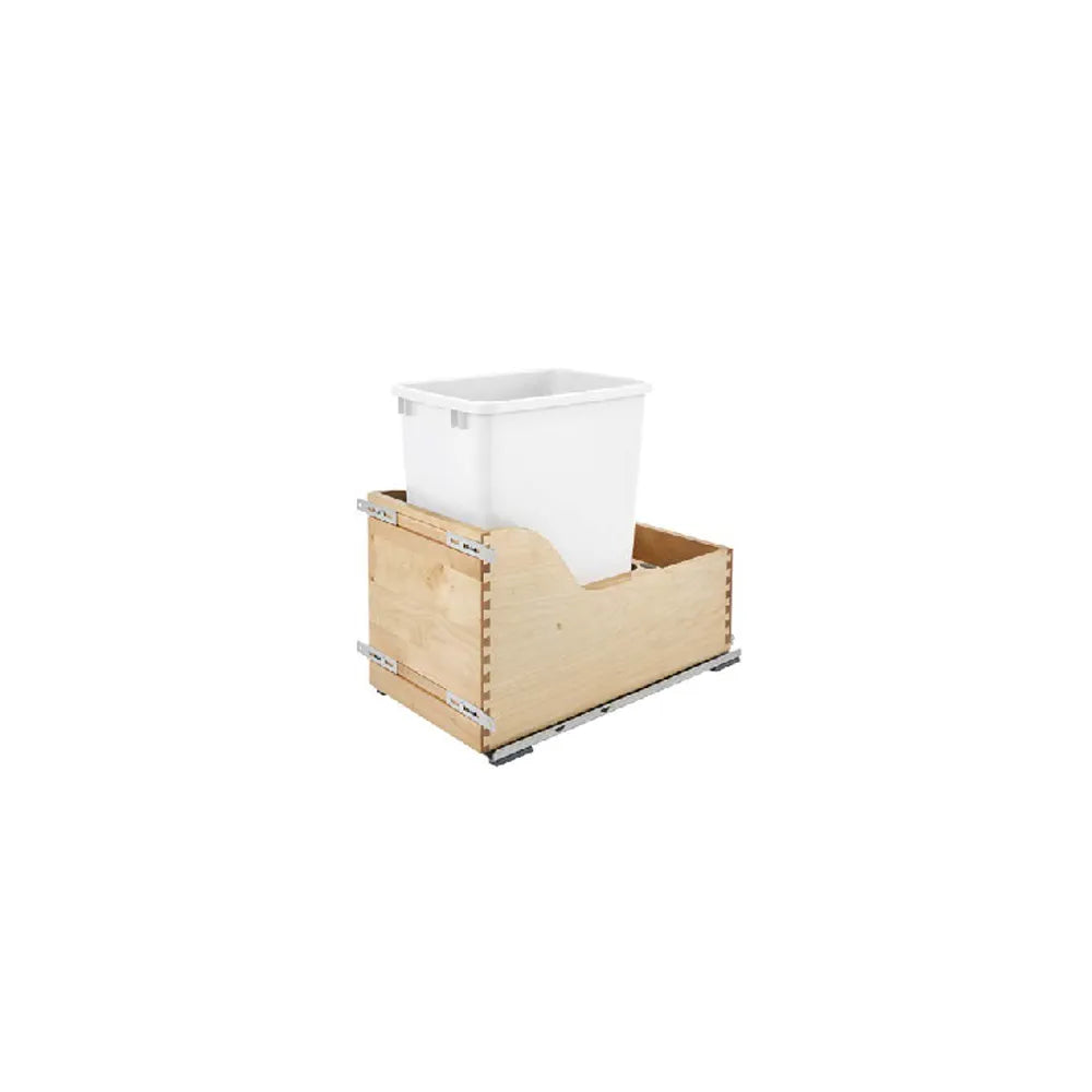 Fabuwood Ovela Catalina Grigio Gloss 15" W Vanity Trash Can (Blum Slides)