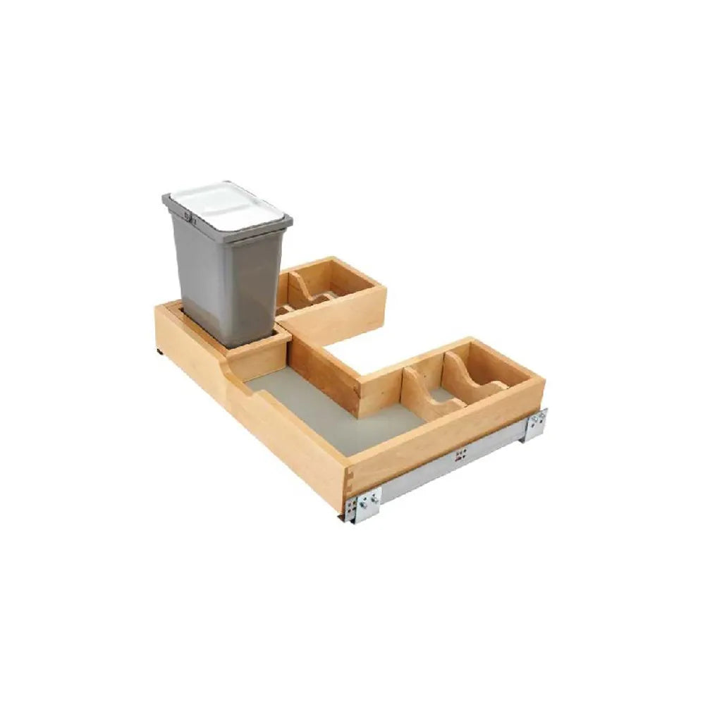 Fabuwood Ovela Catalina Grigio Gloss 30" Width U Shaped Vanity Sink Base Pull Out