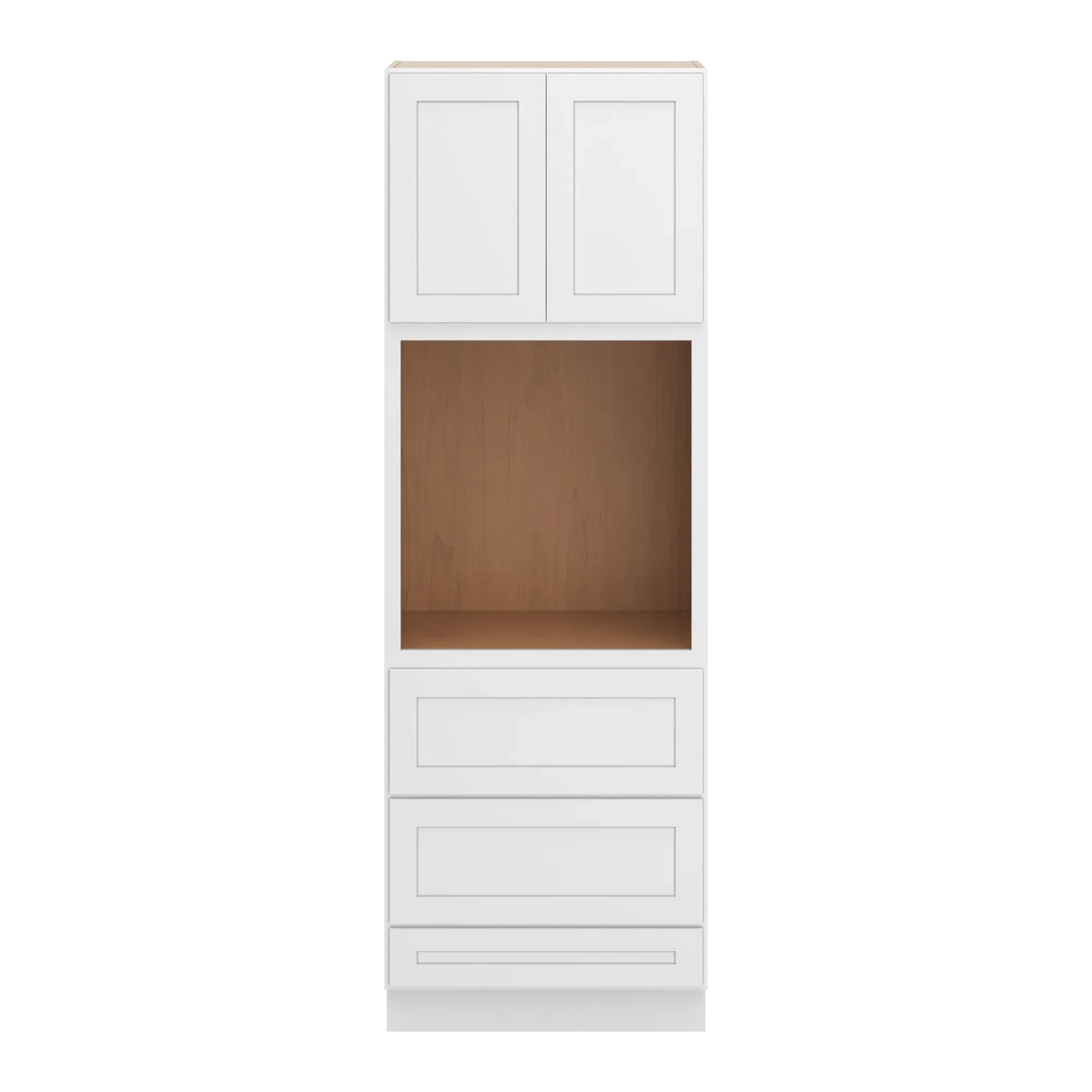 cnc luxor white 30 w x 90 h double door oven cabinet