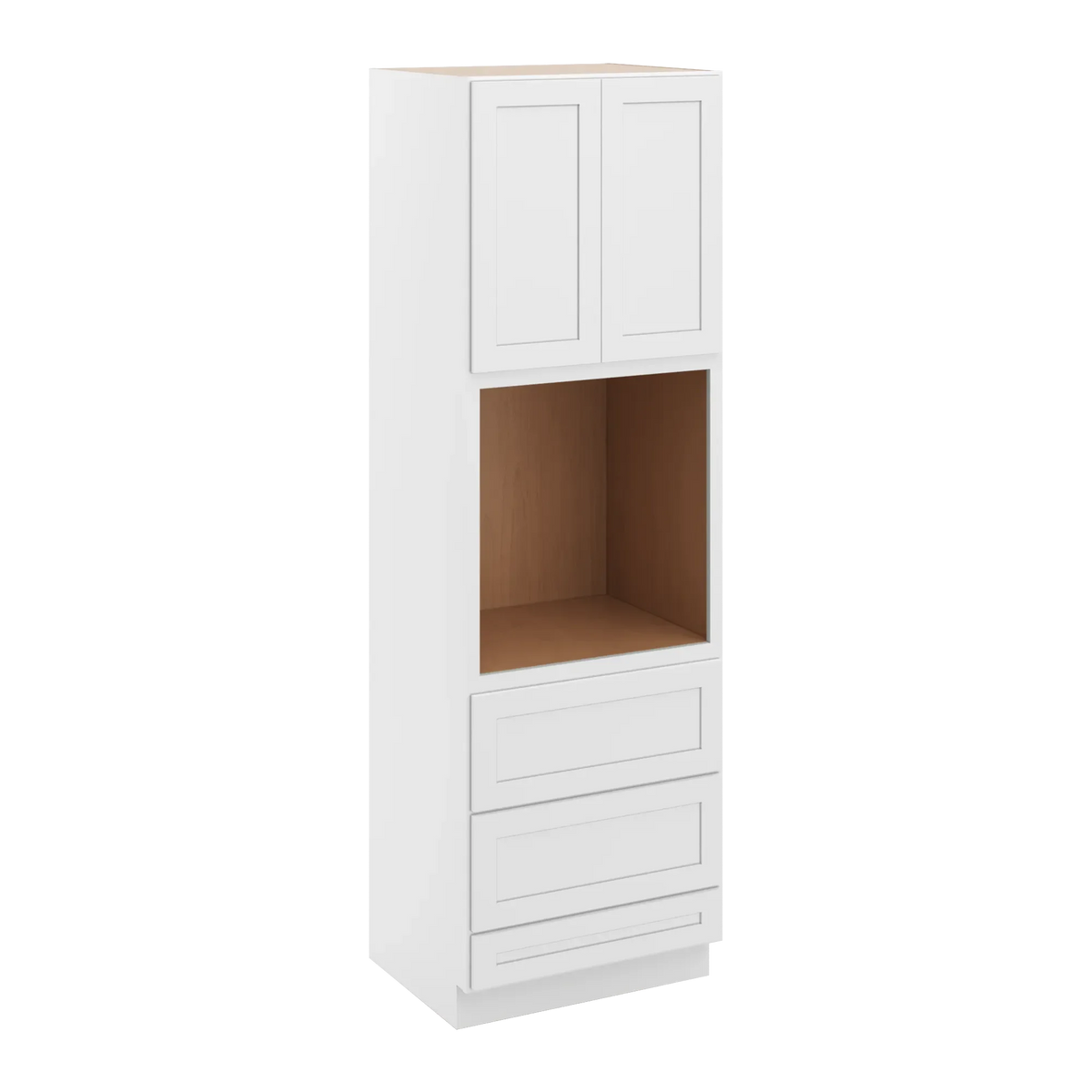 cnc luxor white 30 w x 96 h double door oven cabinet