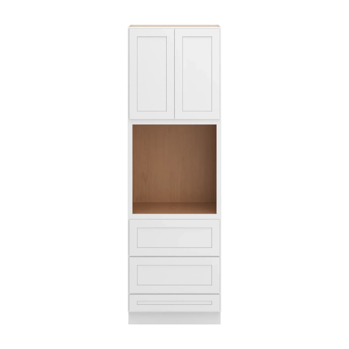 cnc luxor white 30 w x 96 h double door oven cabinet