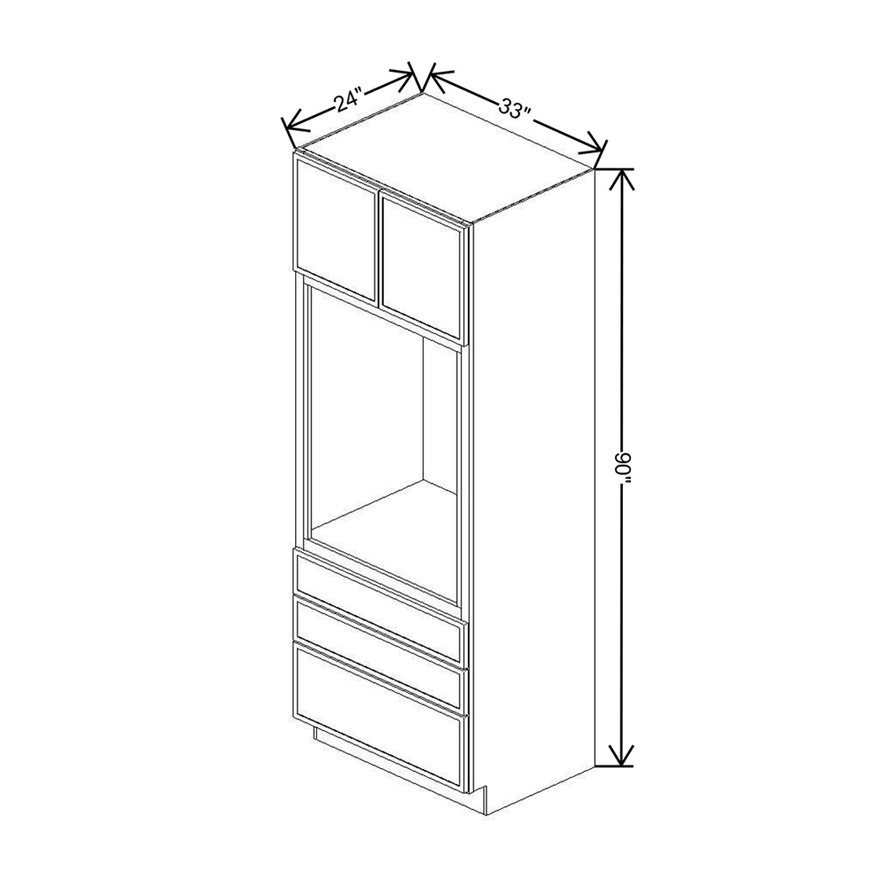 Cubitac Prestige Dover Latte 33" W X 90" H Tall Oven Cabinet