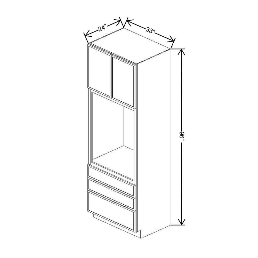 Cubitac Basic Oxford Latte 33"W X 96"H Tall Oven Cabinet