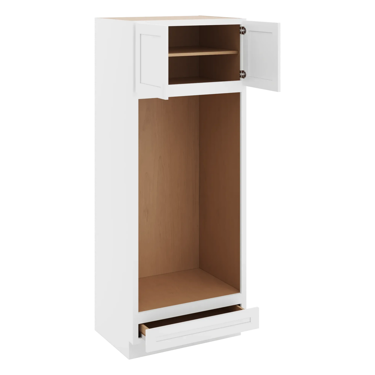 cnc luxor white 33 w x 84 h double oven cabinet