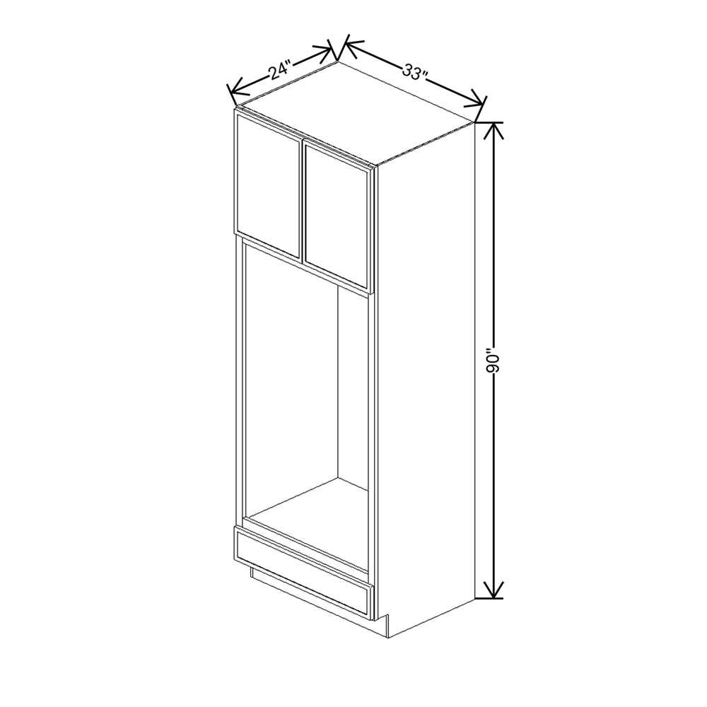 Cubitac Imperial Artisan Silk 33"W X 90"H Double Oven Cabinet