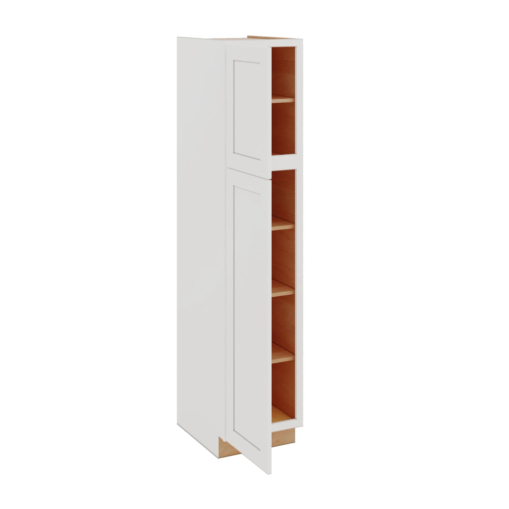 Modernform Cabinet White Shaker 18" W X 84" H X 24" D Tall Pantry Cabinet