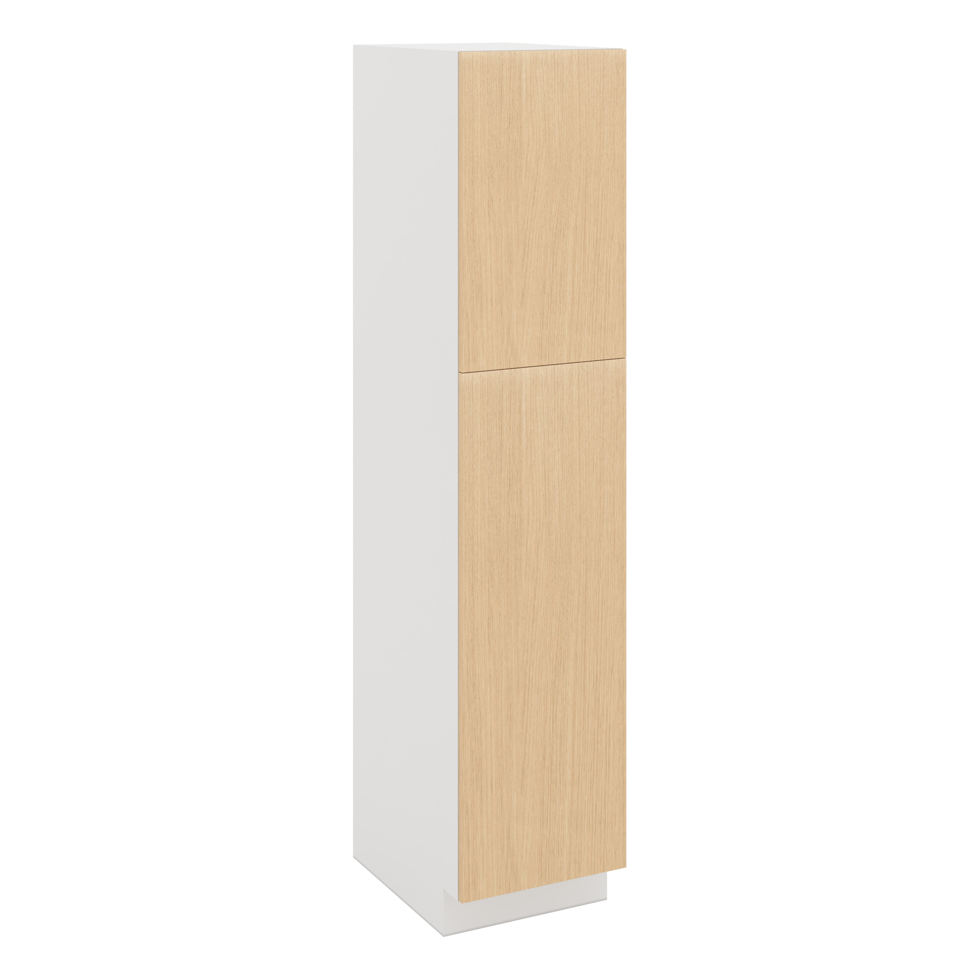Modernform Cabinet Natural Oak 18" W X 84" H X 24" D Single Door Tall Pantry Cabinet