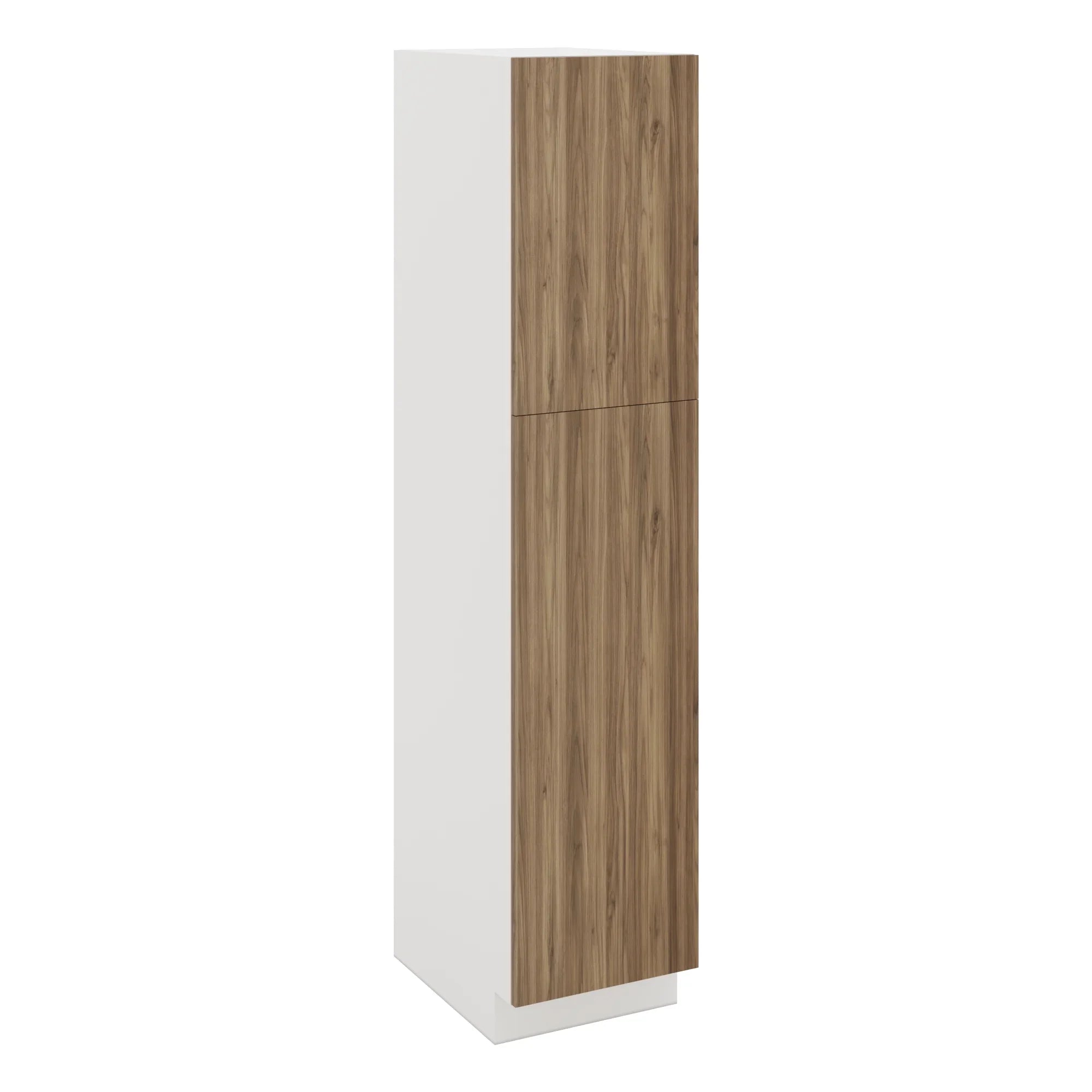 Modernform Cabinet Walnut 18" W X 84" H X 24" D Single Door Tall Pantry Cabinet