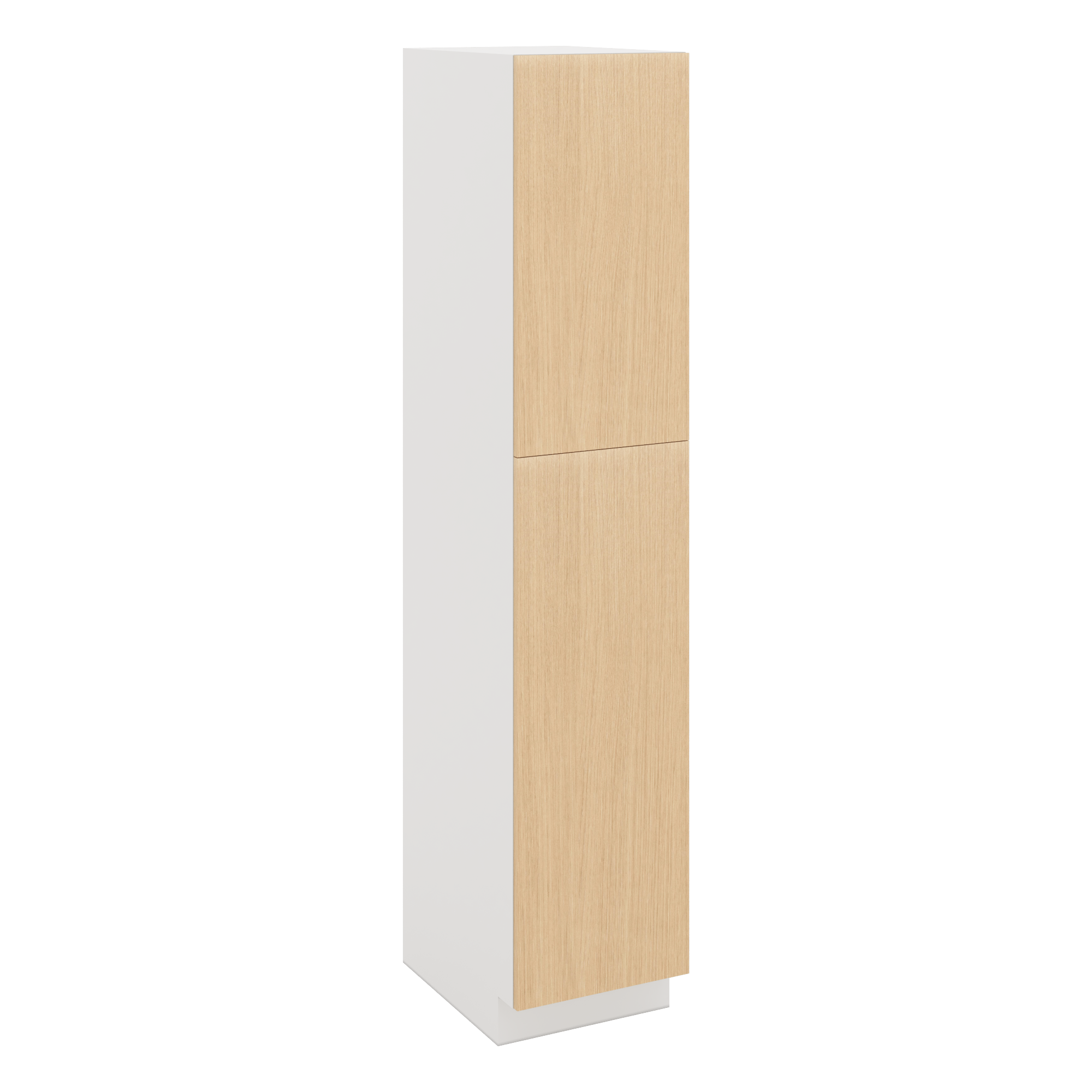 Modernform Cabinet Natural Oak 18" W X 90" H X 24" D Single Door Tall Pantry Cabinet