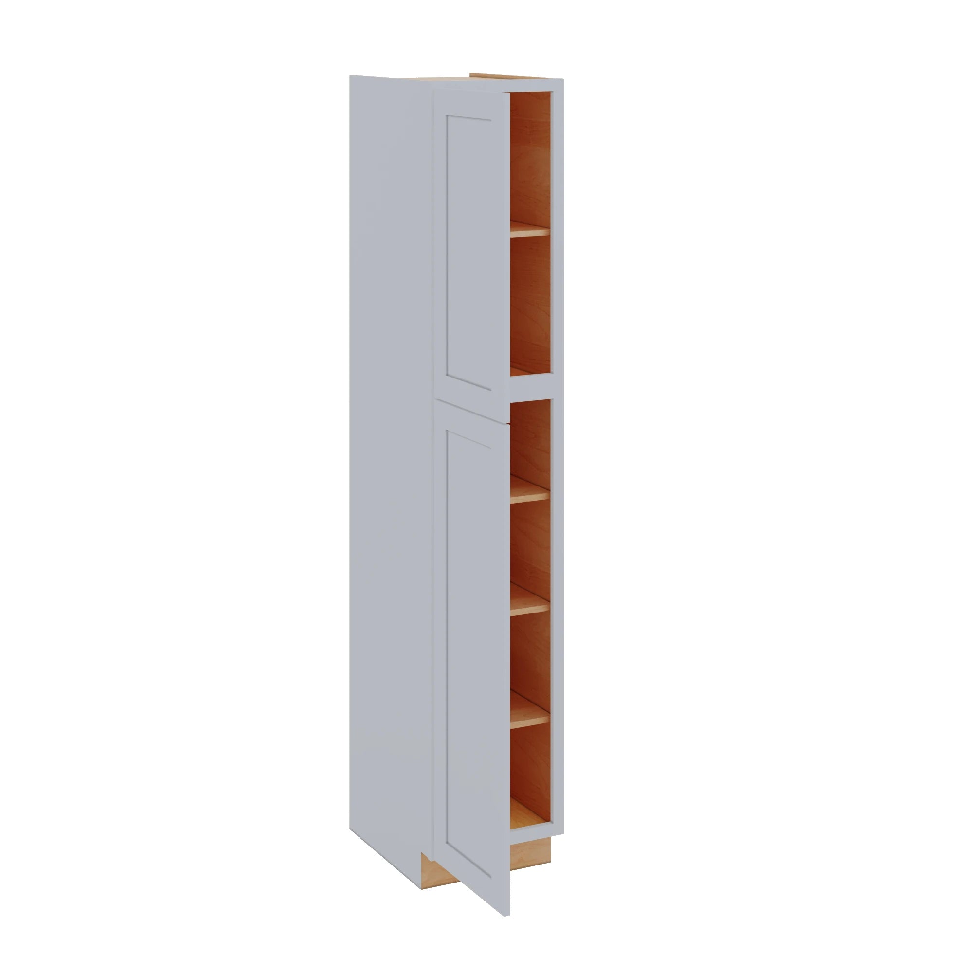 Modernform Cabinet Grey Shaker 18" W X 96" H X 24" D Tall Pantry Cabinet