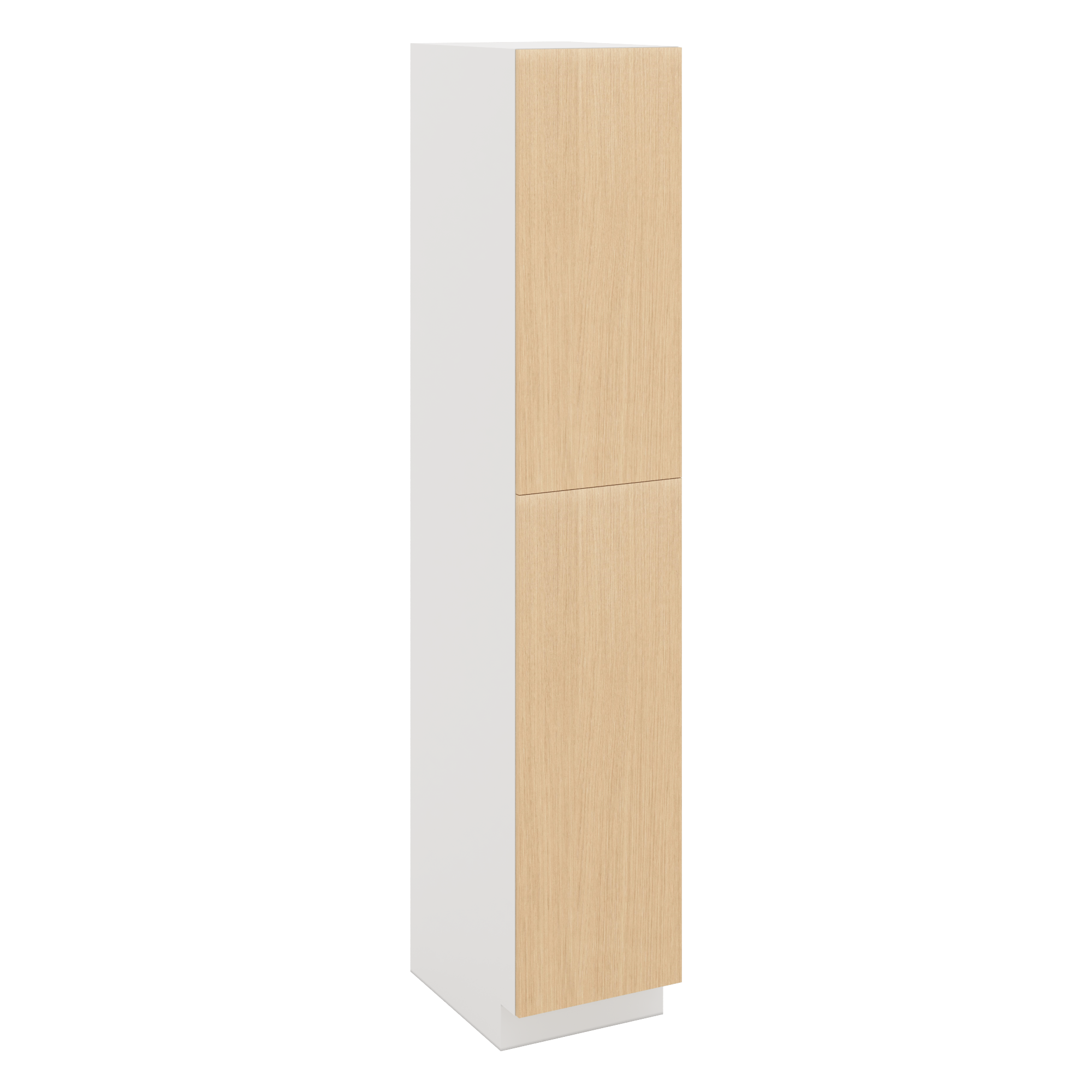Modernform Cabinet Natural Oak 18" W X 96" H X 24" D Single Door Tall Pantry Cabinet