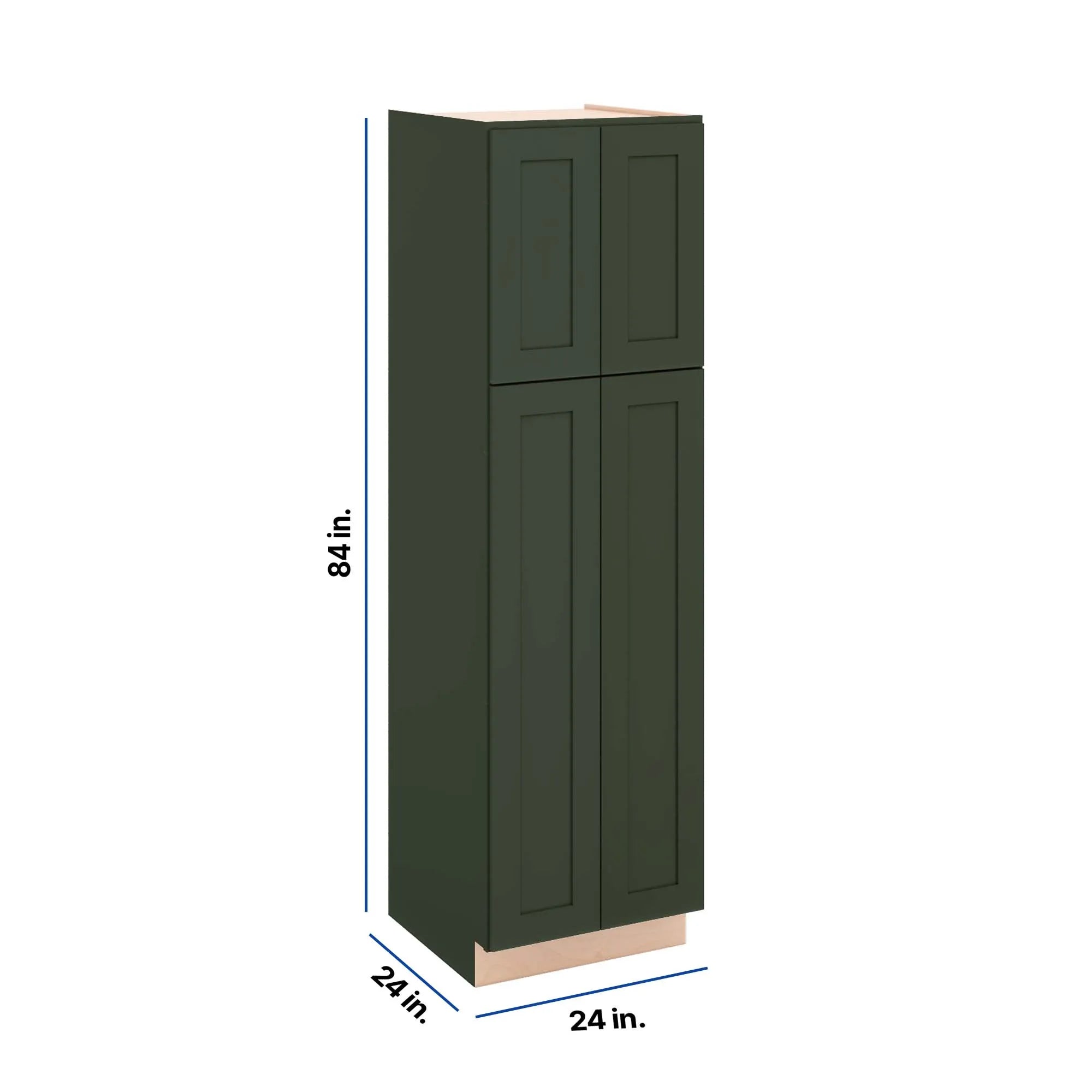 Modernform Cabinet Slim Sage Green 24" W X 84" H X 24" D Tall Pantry Cabinet