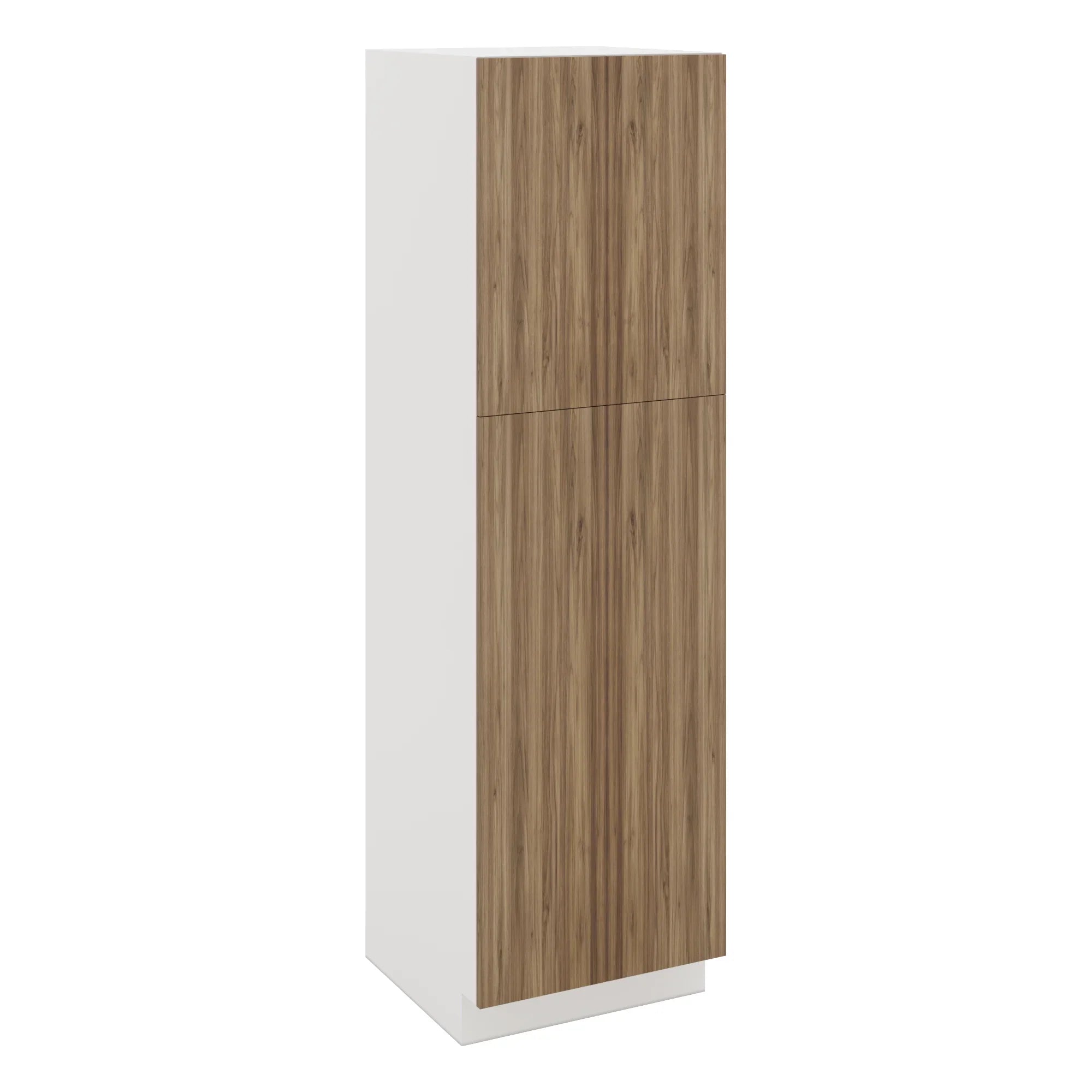 Modernform Cabinet Walnut 24" W X 84" H X 24" D Double Door Tall Pantry Cabinet