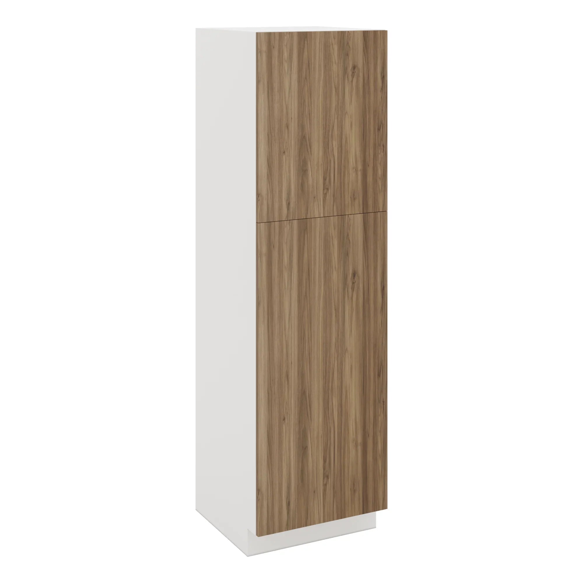 Modernform Cabinet Walnut 24" W X 84" H X 24" D Single Door Tall Pantry Cabinet