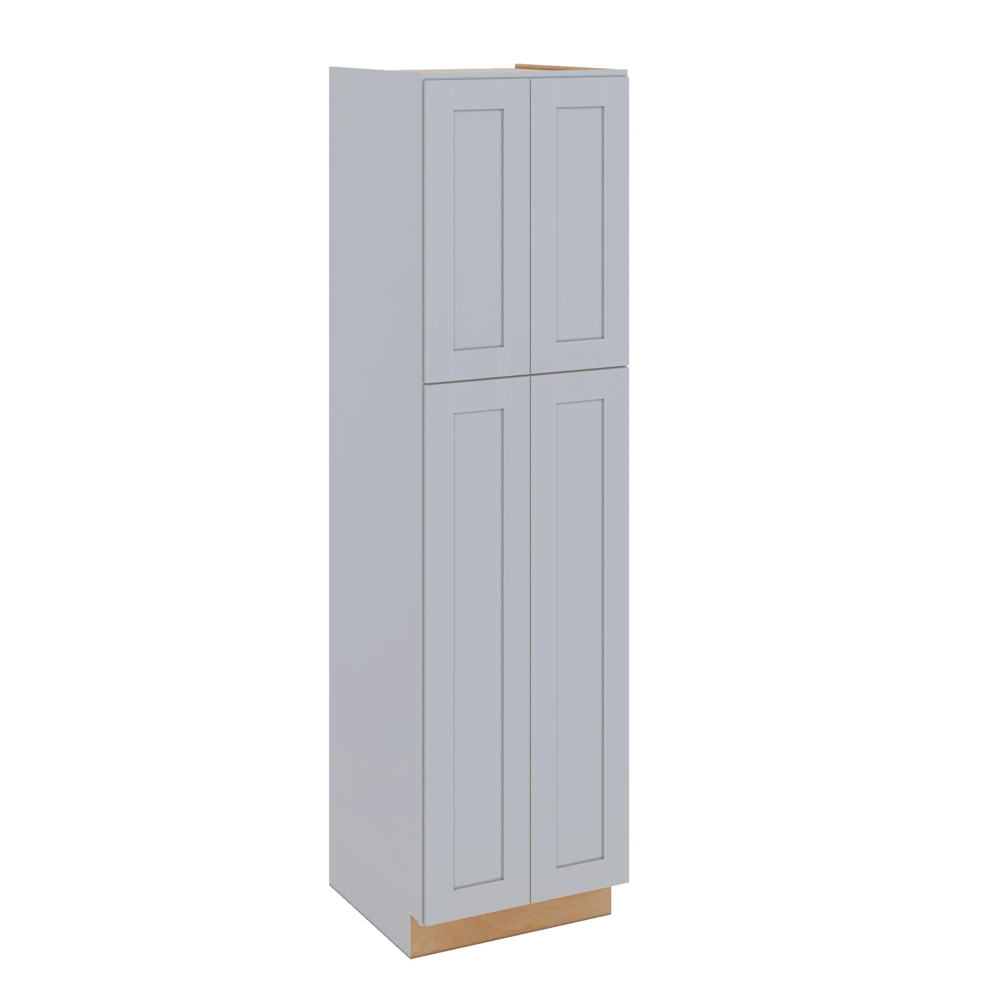Modernform Cabinet Grey Shaker 24" W X 90" H X 24" D Tall Pantry Cabinet