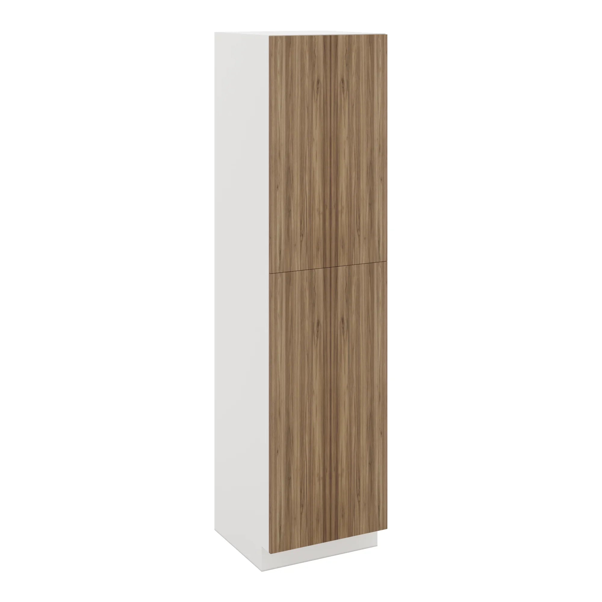 Modernform Cabinet Walnut 24" W X 96" H X 24" D Double Door Tall Pantry Cabinet
