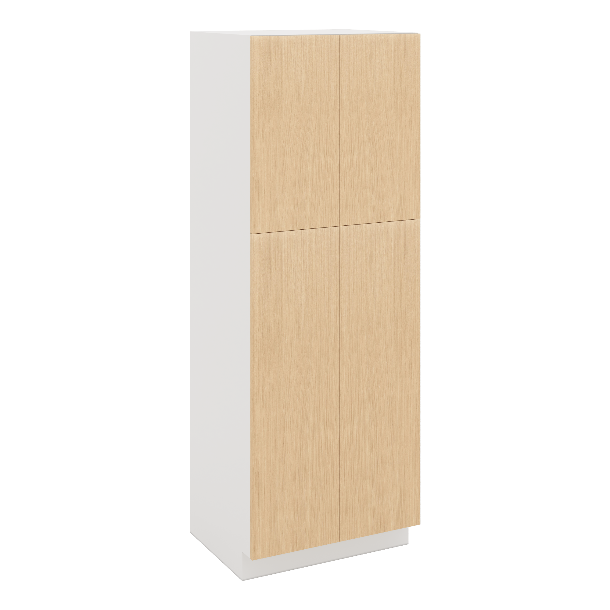 Modernform Cabinet Natural Oak 30" W X 84" H X 24" D Double Door Tall Pantry Cabinet