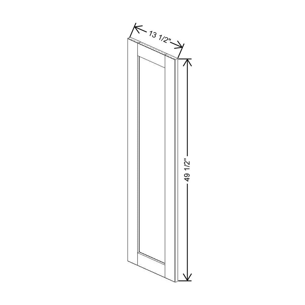 J&K Greige K3 Dummy Lower Door Panel 13 1/2" W x 49 1/2" H