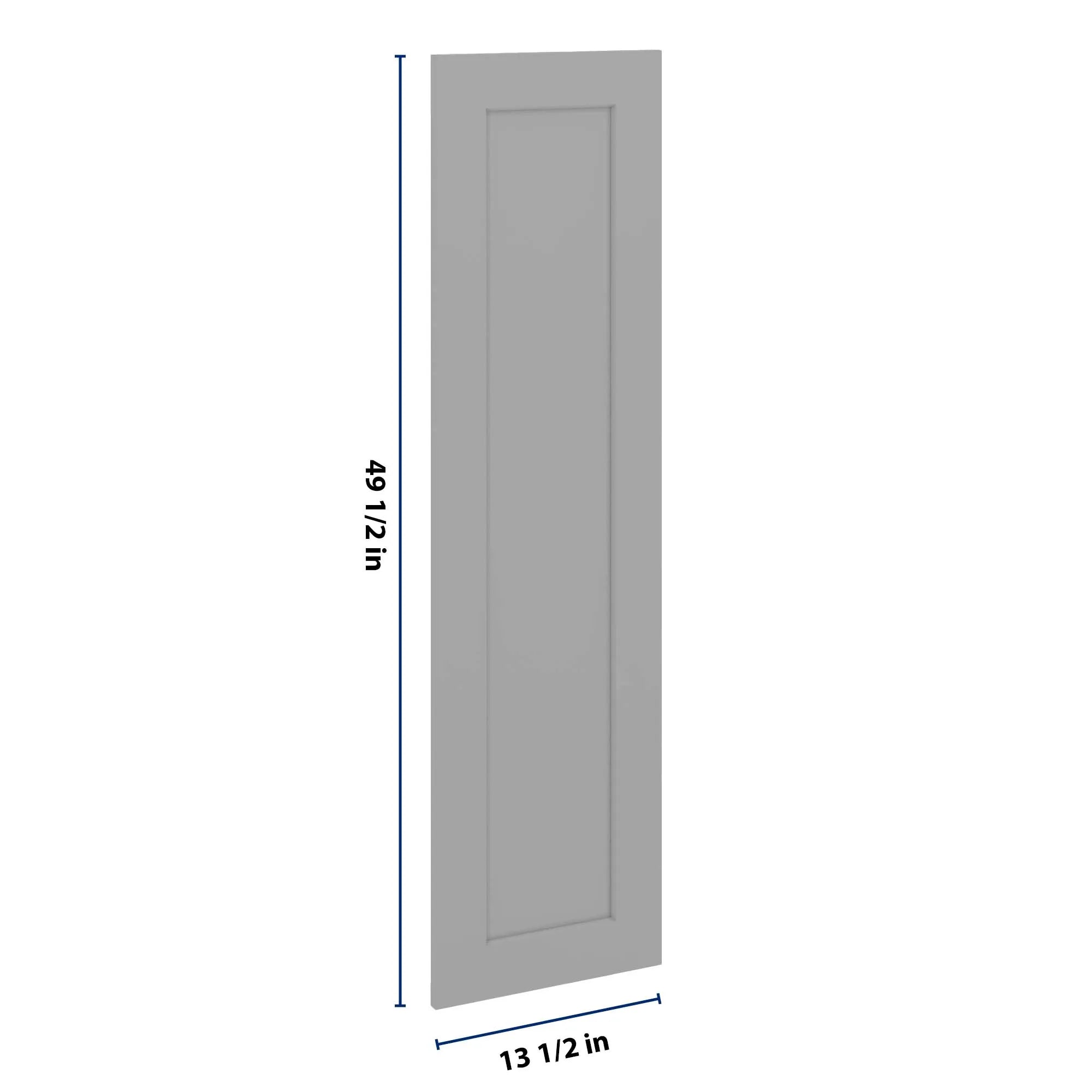 J&K Castle Grey S5 Dummy Lower Door Panel 13 1/2" W x 49 1/2" H