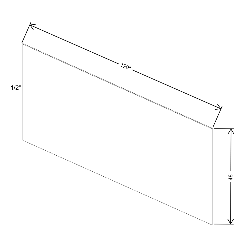 Fabuwood Quest Discovery Frost Plywood  1/2"T- 48"W X 120"H