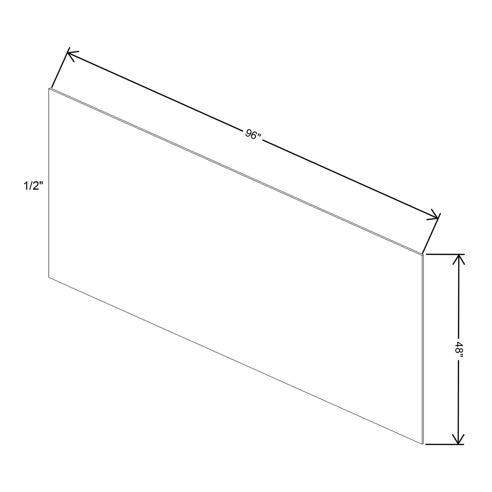 Fabuwood Quest Metro Mist Plywood 48"W X 96"H -1/2"Thick