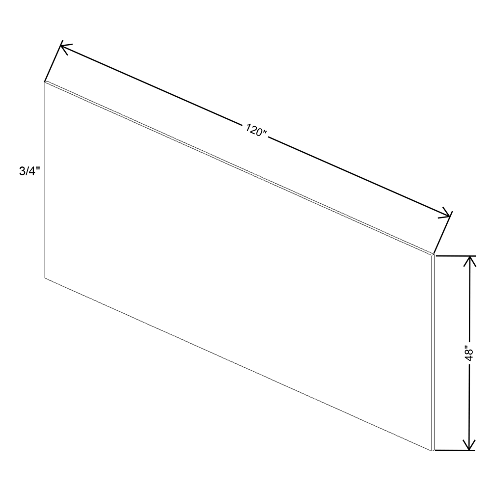 Fabuwood Quest Discovery Frost Plywood 3/4"T- 48"W X 120"H