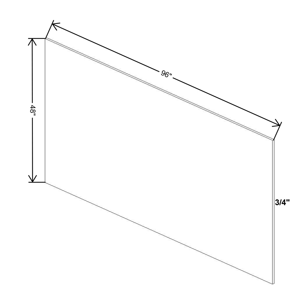 Cubitac Prestige Newport Latte 48"W X 96"H X 3/4" D Plywood Panel