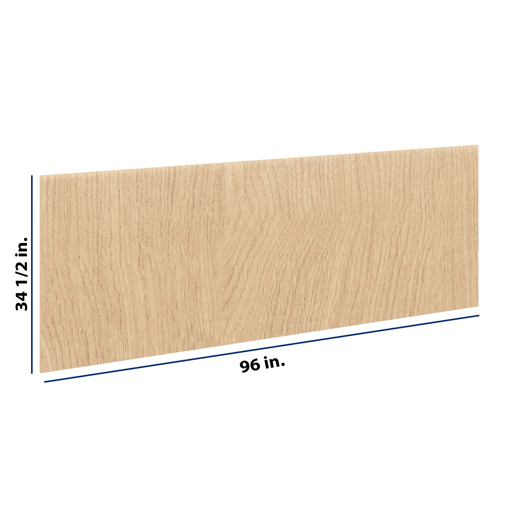 Modernform Cabinet Natural Oak 96" W X 34 1/2" H X 3/4" D Skin Panel