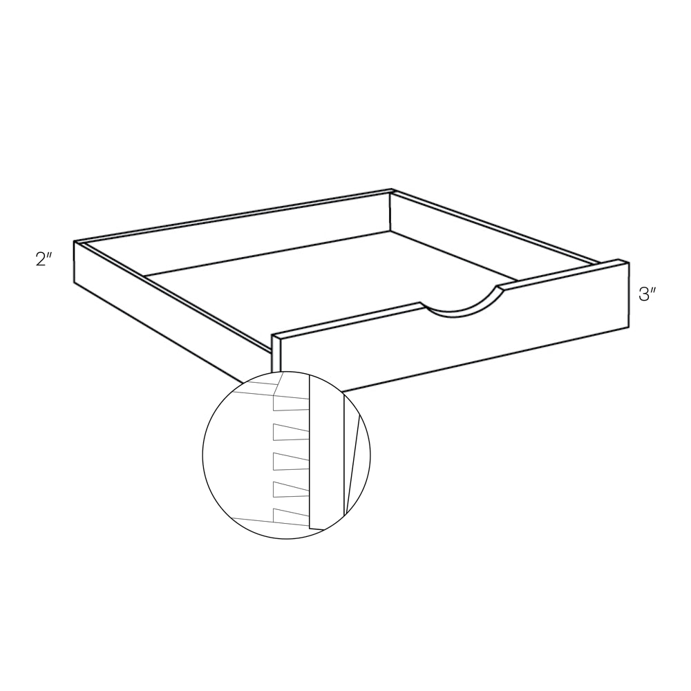 CNC Classic Milano Ash 18" W Pull Out Shelf