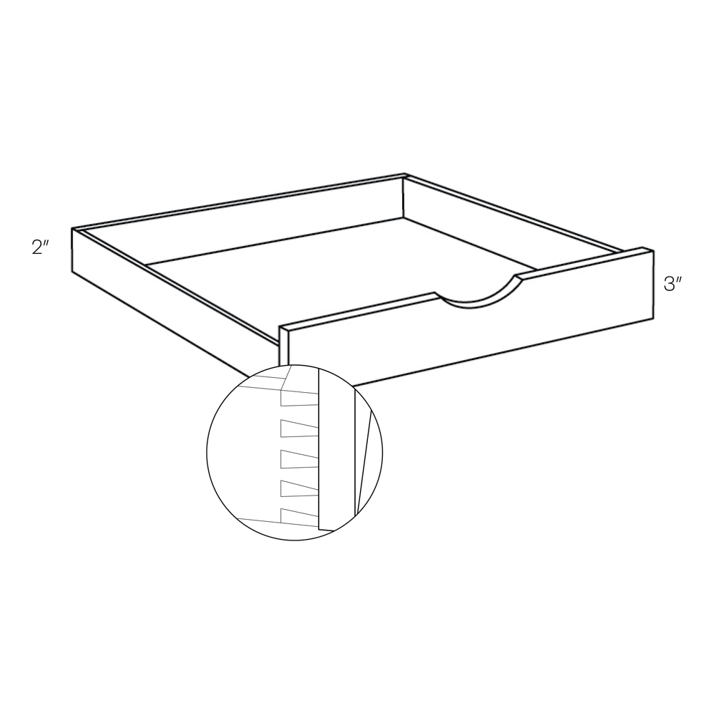 CNC Classic Milano Ash 42" W Pull Out Shelf