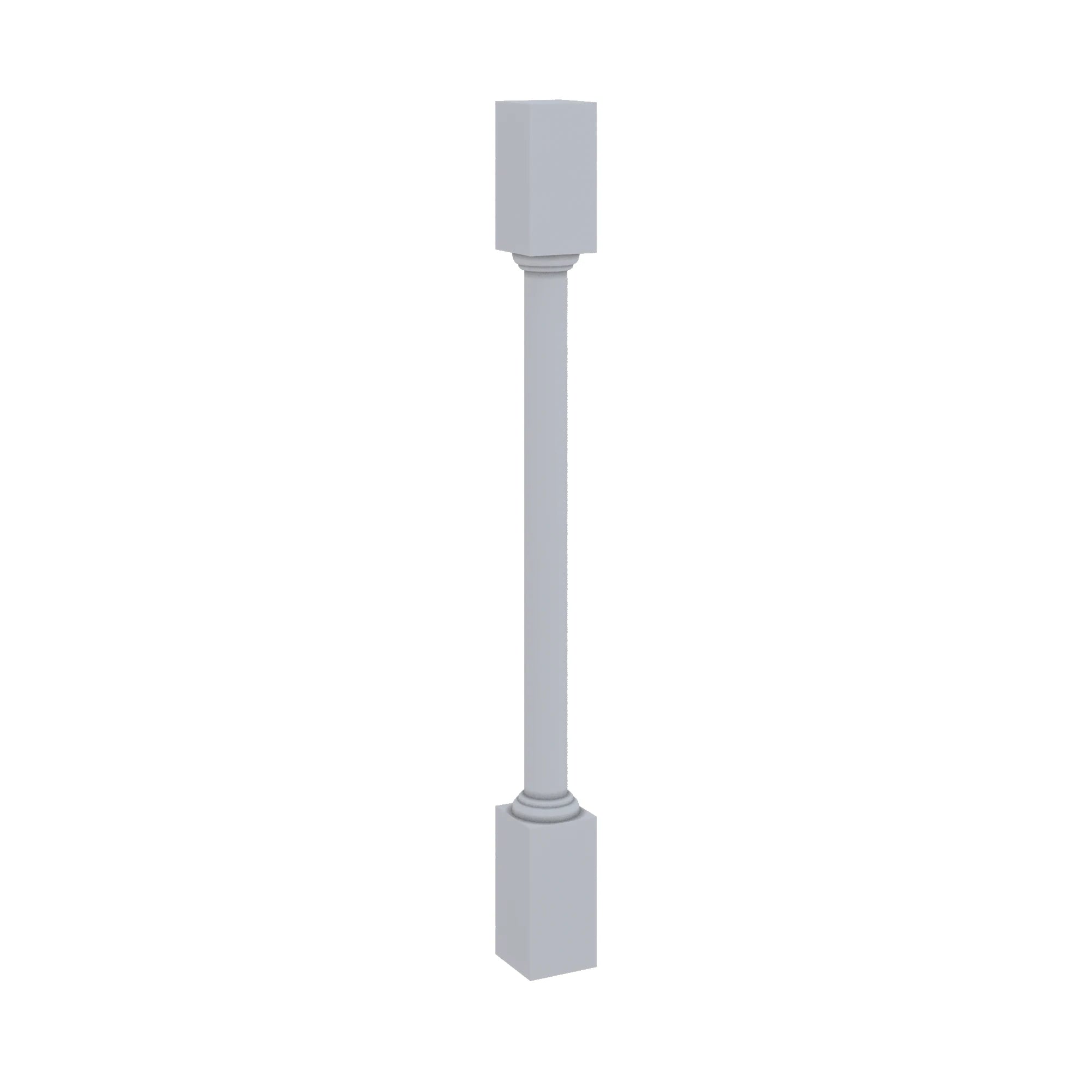 Modernform Cabinet Grey Shaker 3" W X 34 1/2" H X 3" D Turn Post