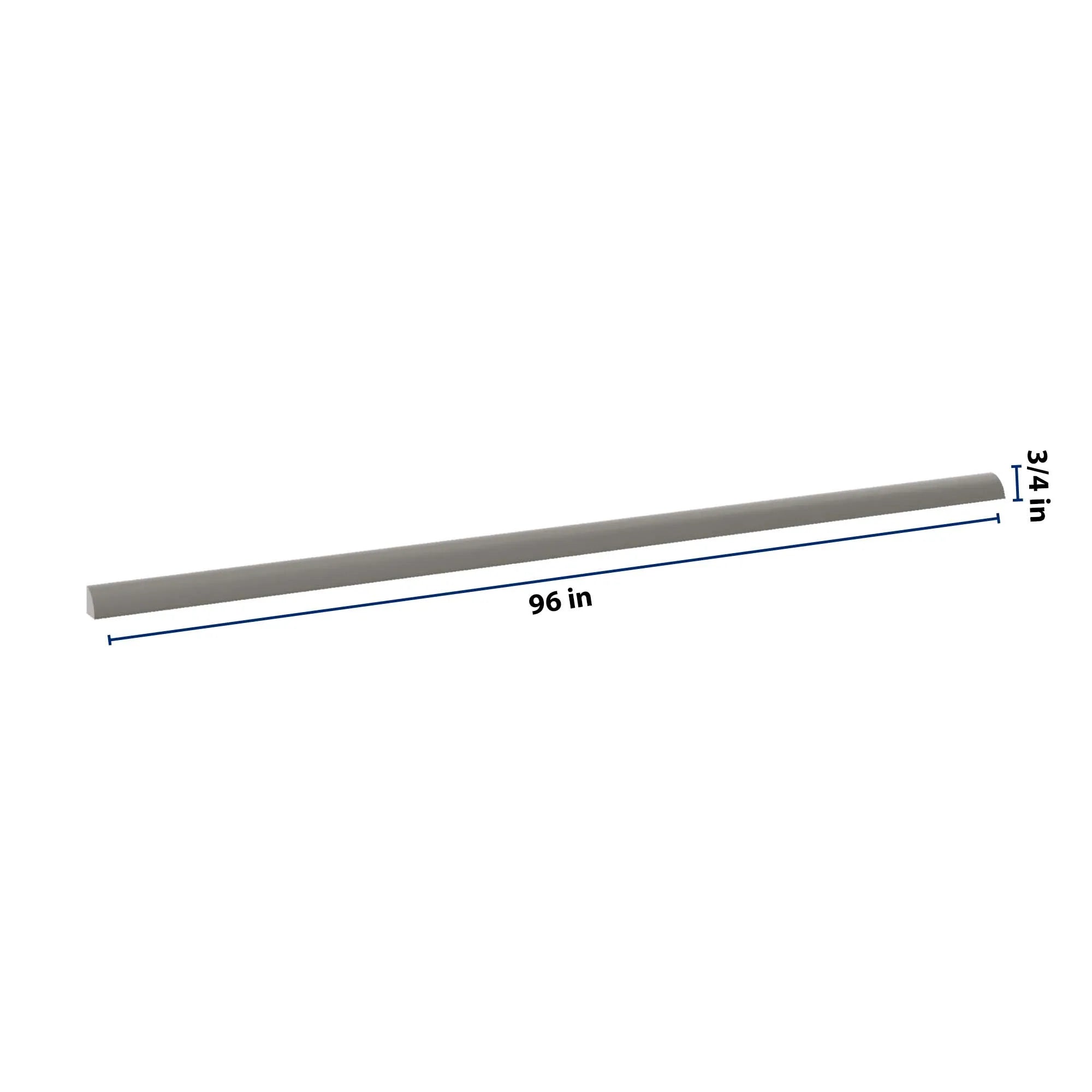 J&K Greige K3 96" W Quarter Round Molding