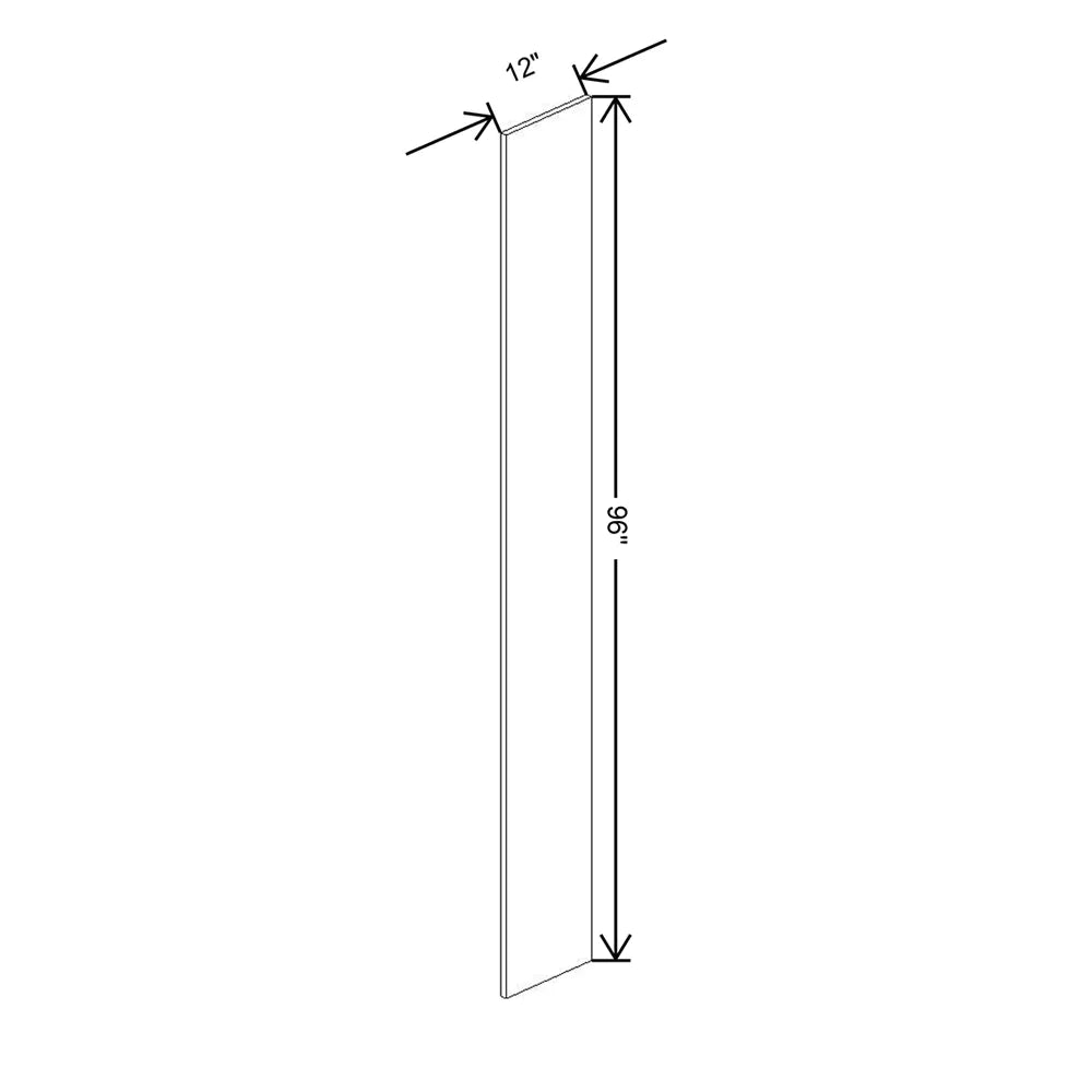 Fabuwood Allure Galaxy Cobblestone 3/4" W X 96" H X 12" D Refrigerator End Panel