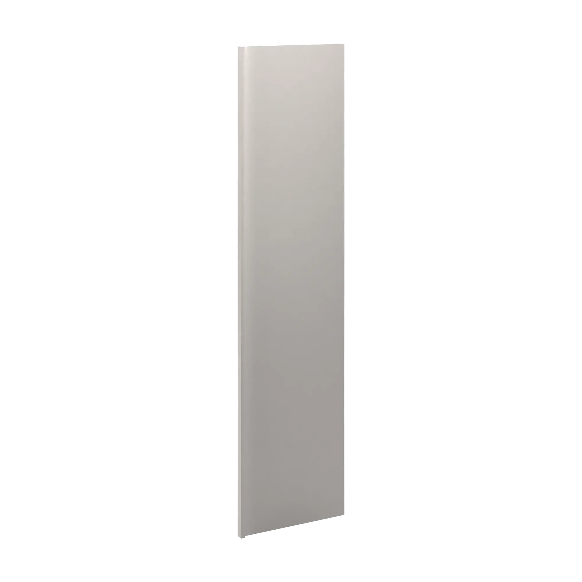 cnc luxor 5 piece misty grey 1 1 2 w x 96 h x 24 d refrigerator end panel