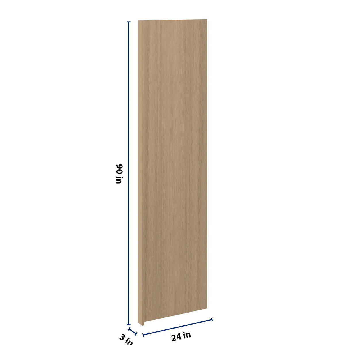 CNC Luxor 5-Piece Harvest 3" W X 90" H X 24" D Refrigerator End Panel