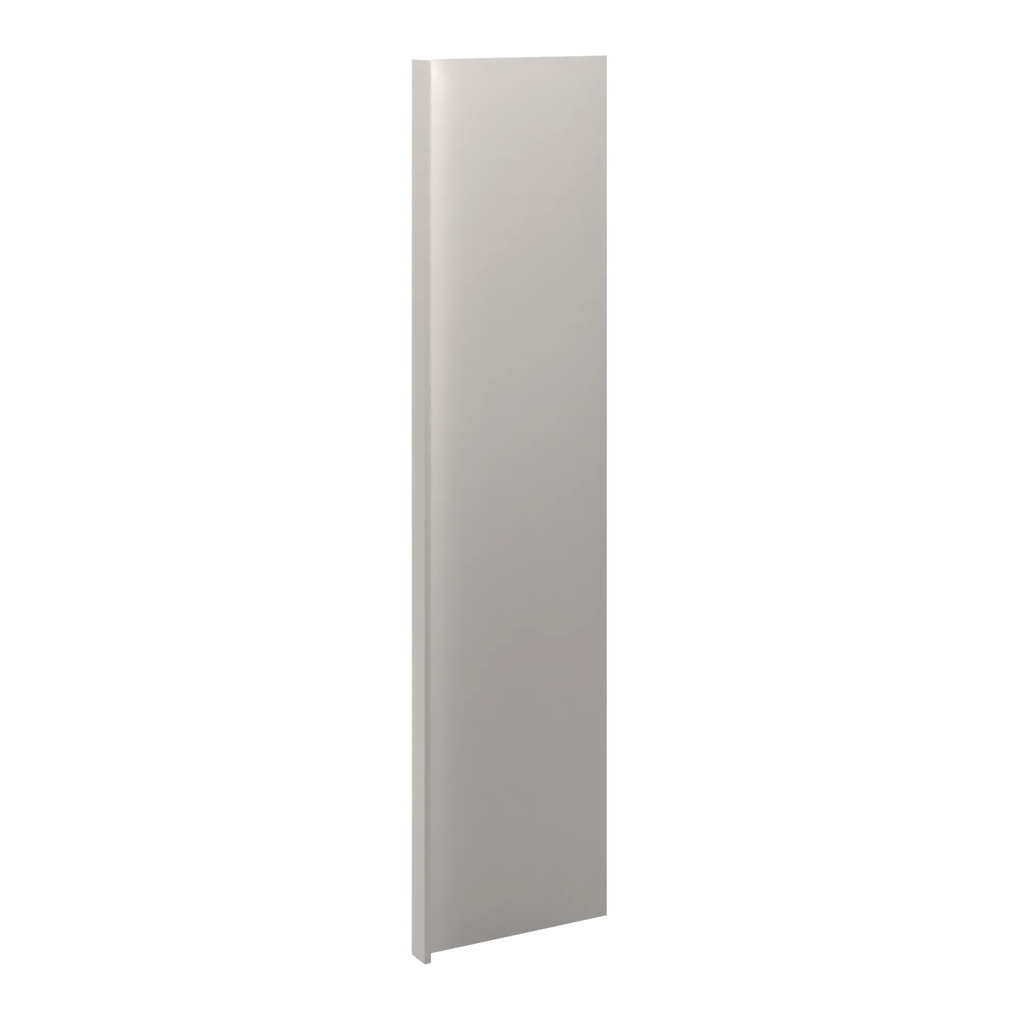 cnc luxor 5 piece misty grey 3 w x 96 h x 24 d refrigerator end panel