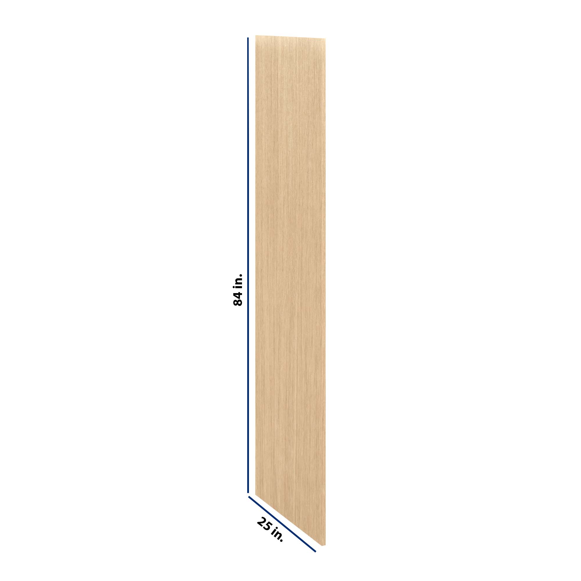 Modernform Cabinet Natural Oak 3/4" W X 84" H X 25" D Refrigerator End Panel