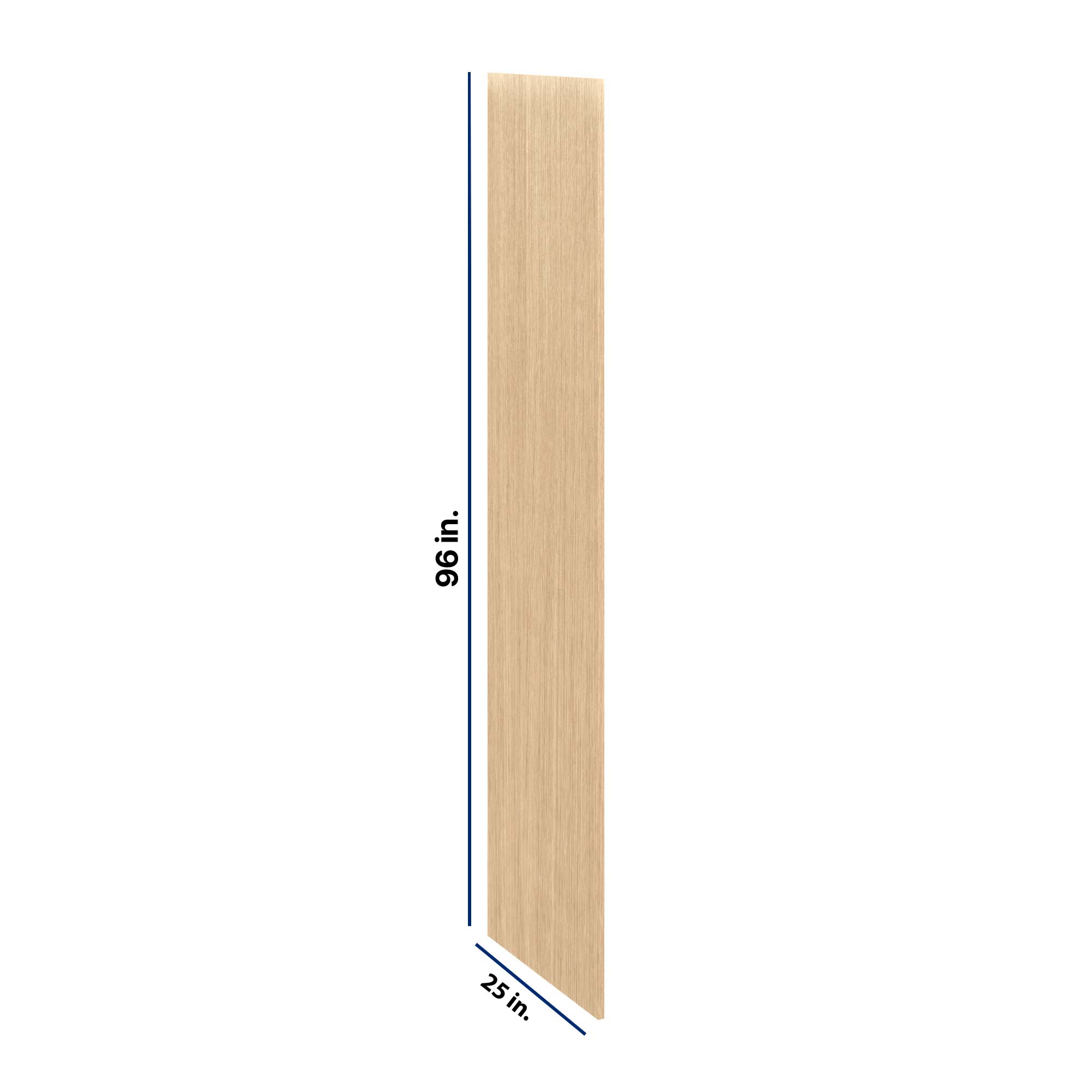 Modernform Cabinet Natural Oak 3/4" W X 96" H X 25" D Refrigerator End Panel
