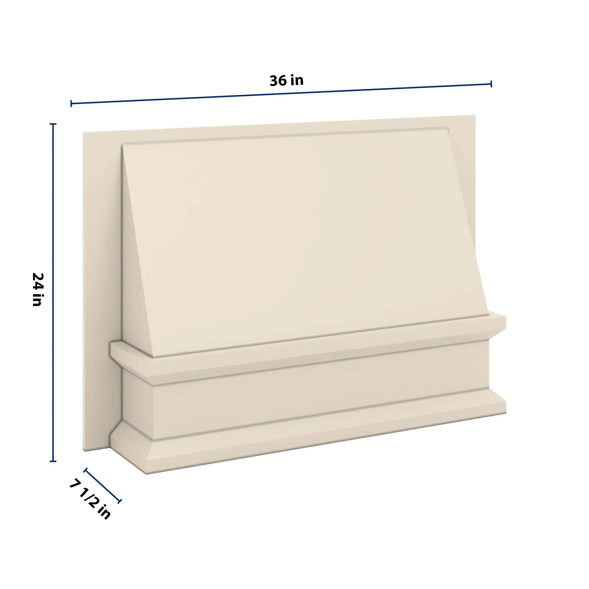 J&K Pearl Glazed H9 Range Wood Hood 36" W x 24" H