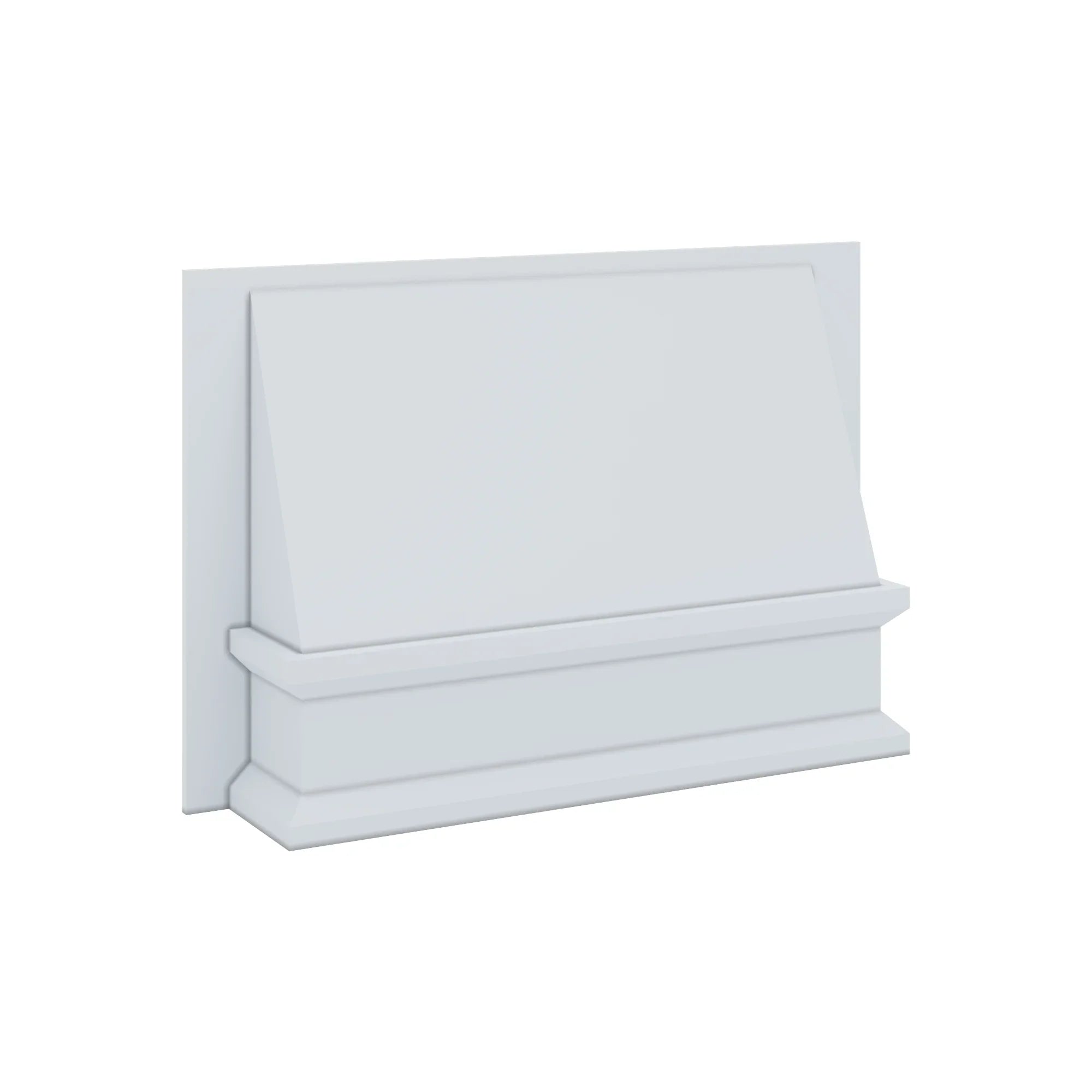 J&K White Shaker S8 Range Wood Hood 36" W x 24" H